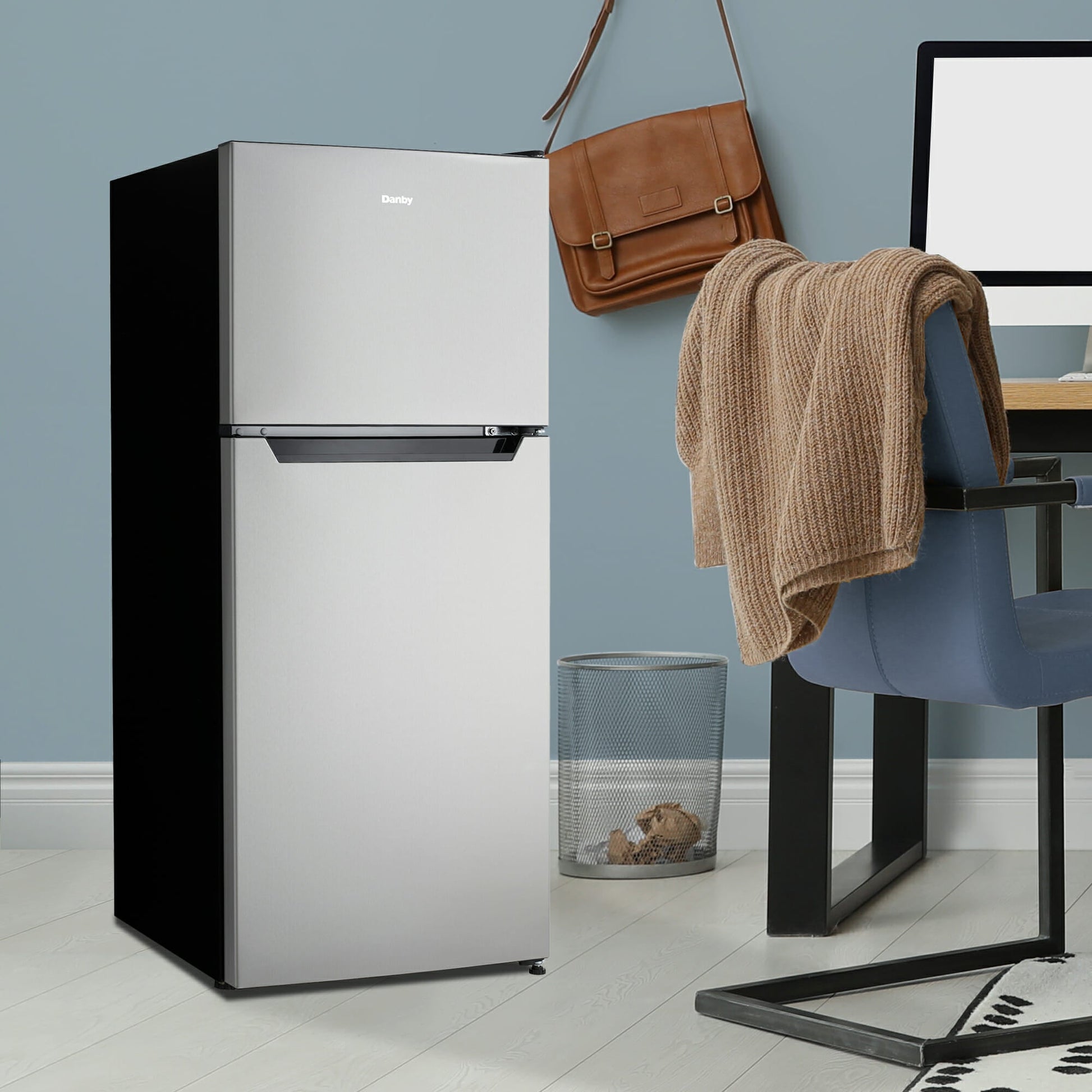 Danby 118L Stainless Steel 2-Door Compact Fridge - DCRD042C1BSSDB