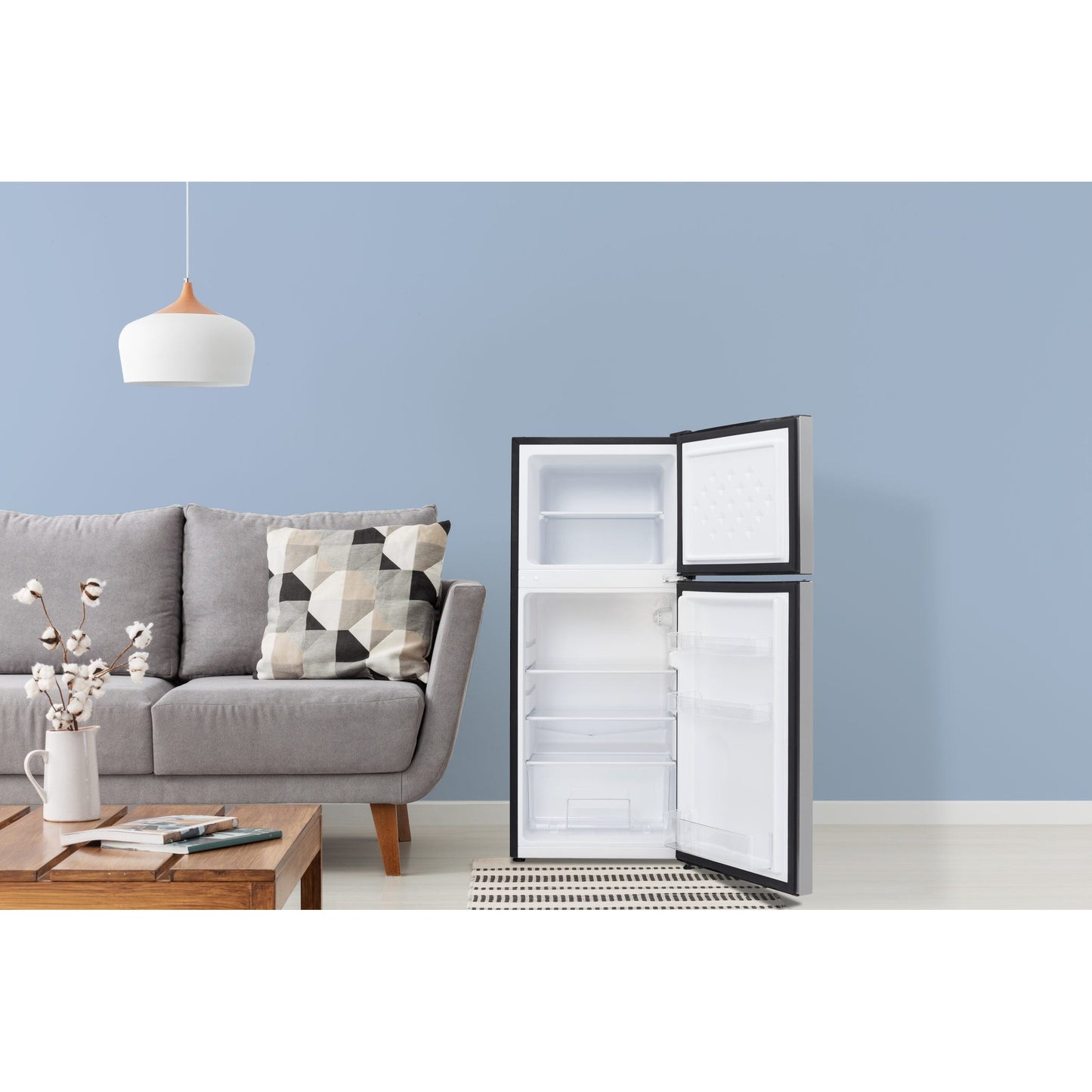 Danby 118L Stainless Steel 2-Door Compact Fridge - DCRD042C1BSSDB