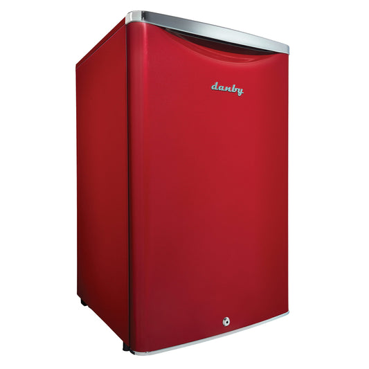 Danby 124L Metallic Red Retro Compact Fridge - DAR044A6LDB