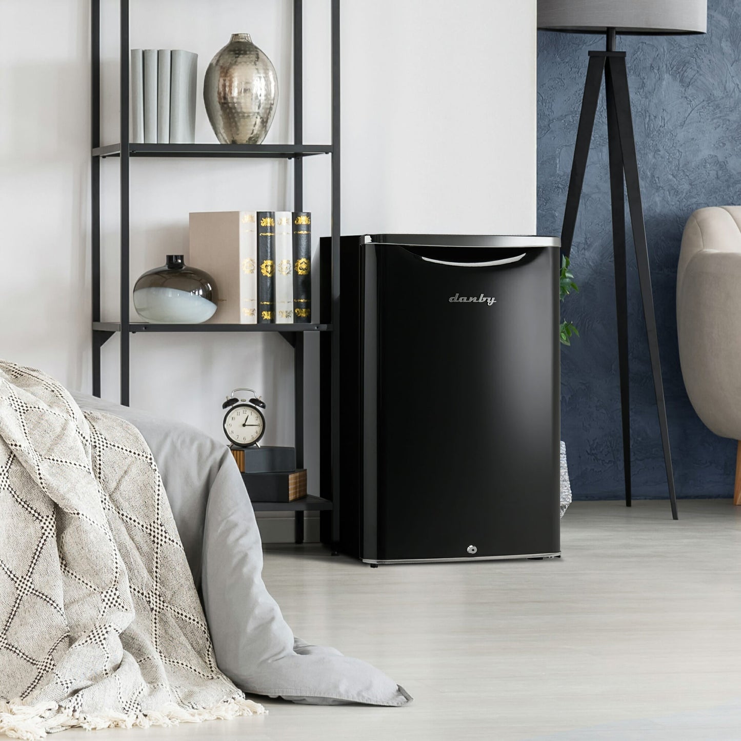 Danby 124L Midnight Black Retro Compact Fridge - DAR044A6MDB