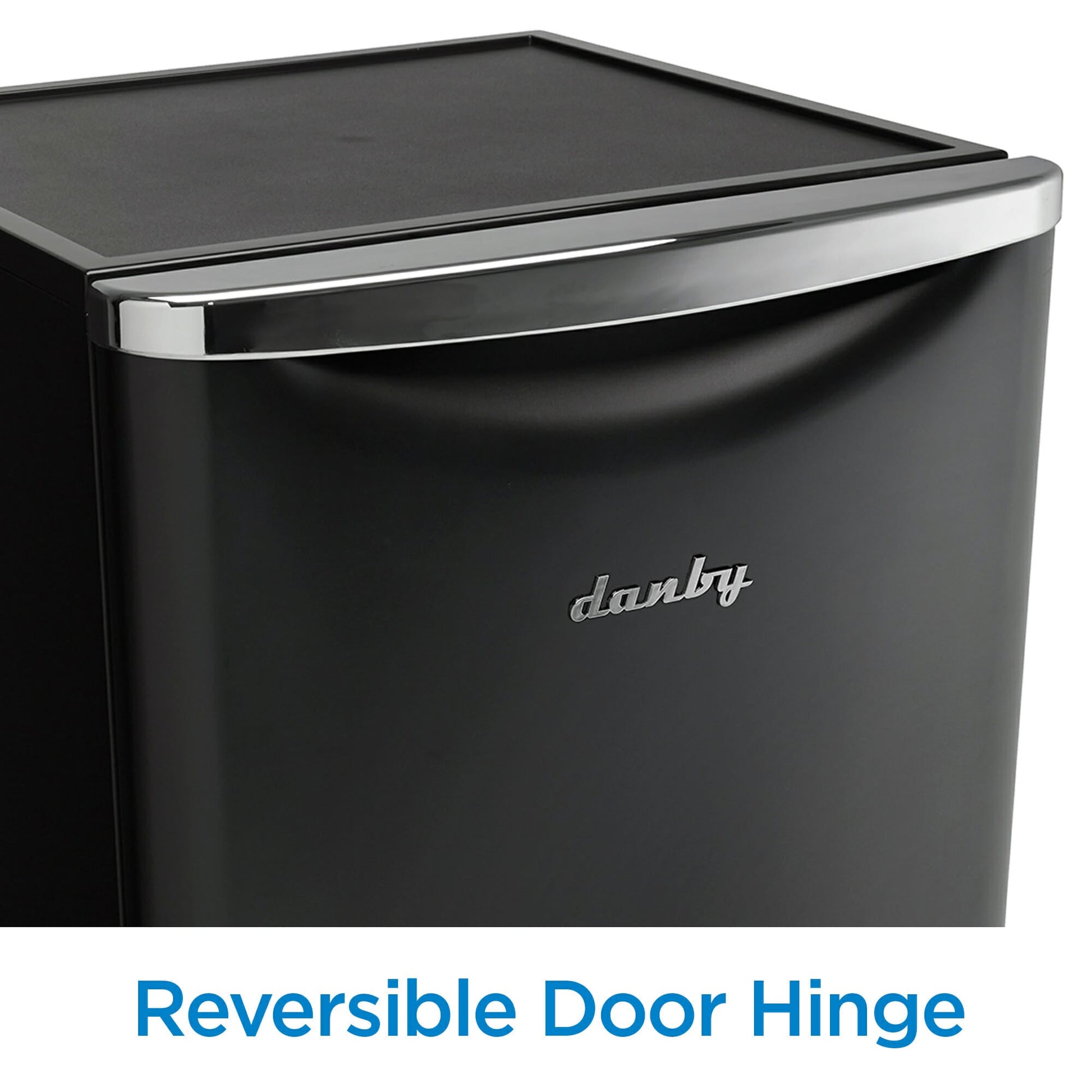 Danby 124L Midnight Black Retro Compact Fridge - DAR044A6MDB