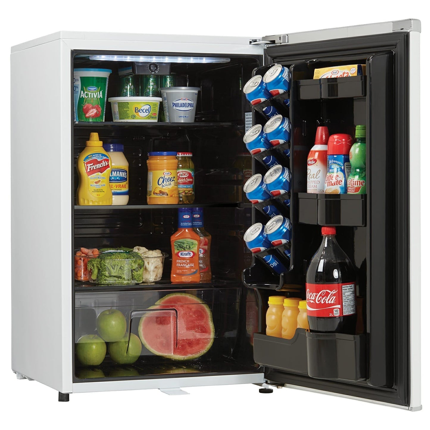 Danby 124L Pearl White Retro Compact Fridge - DAR044A6PDB