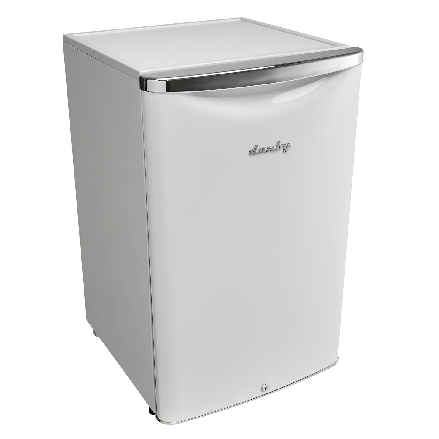 Danby 124L Pearl White Retro Compact Fridge - DAR044A6PDB