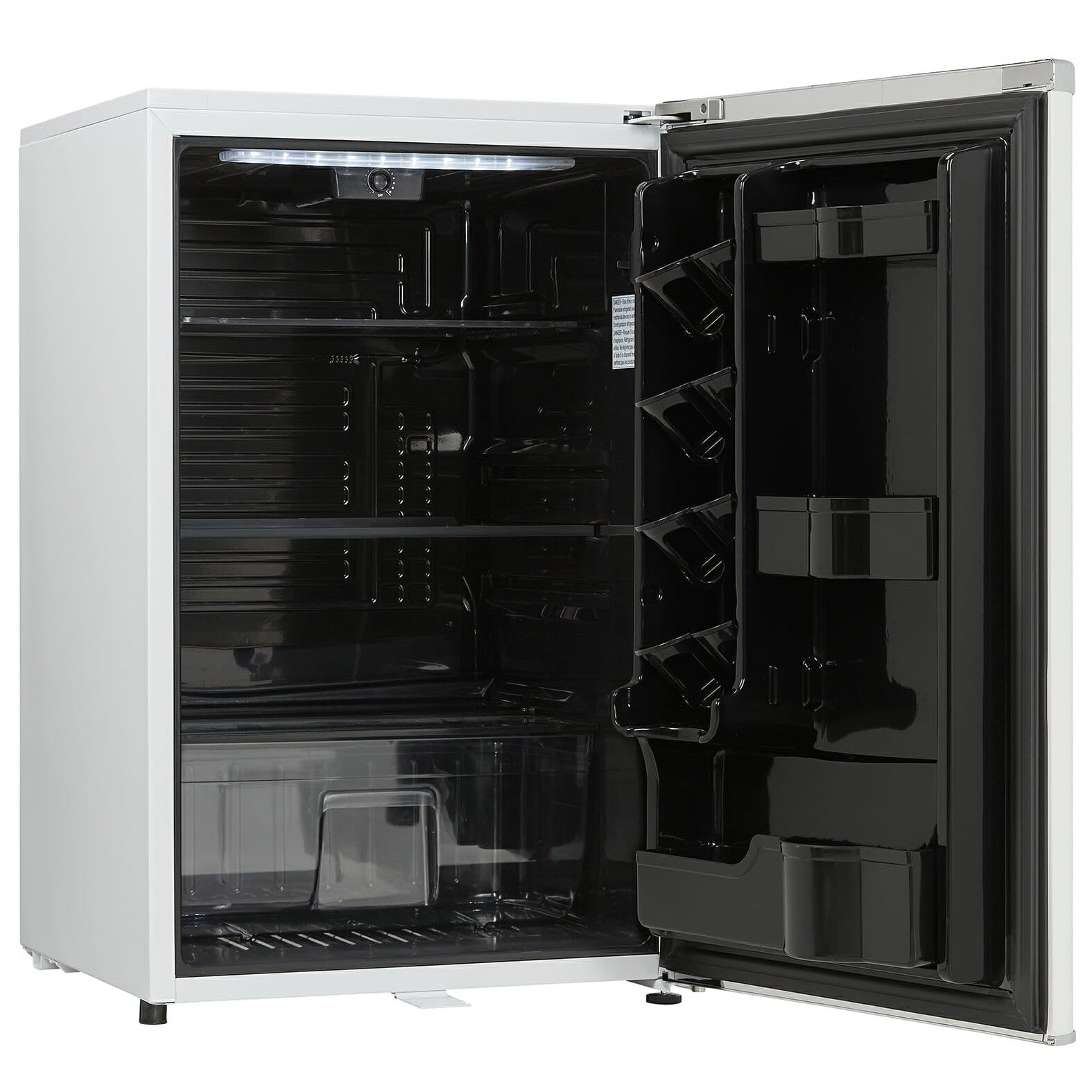 Danby 124L Pearl White Retro Compact Fridge - DAR044A6PDB