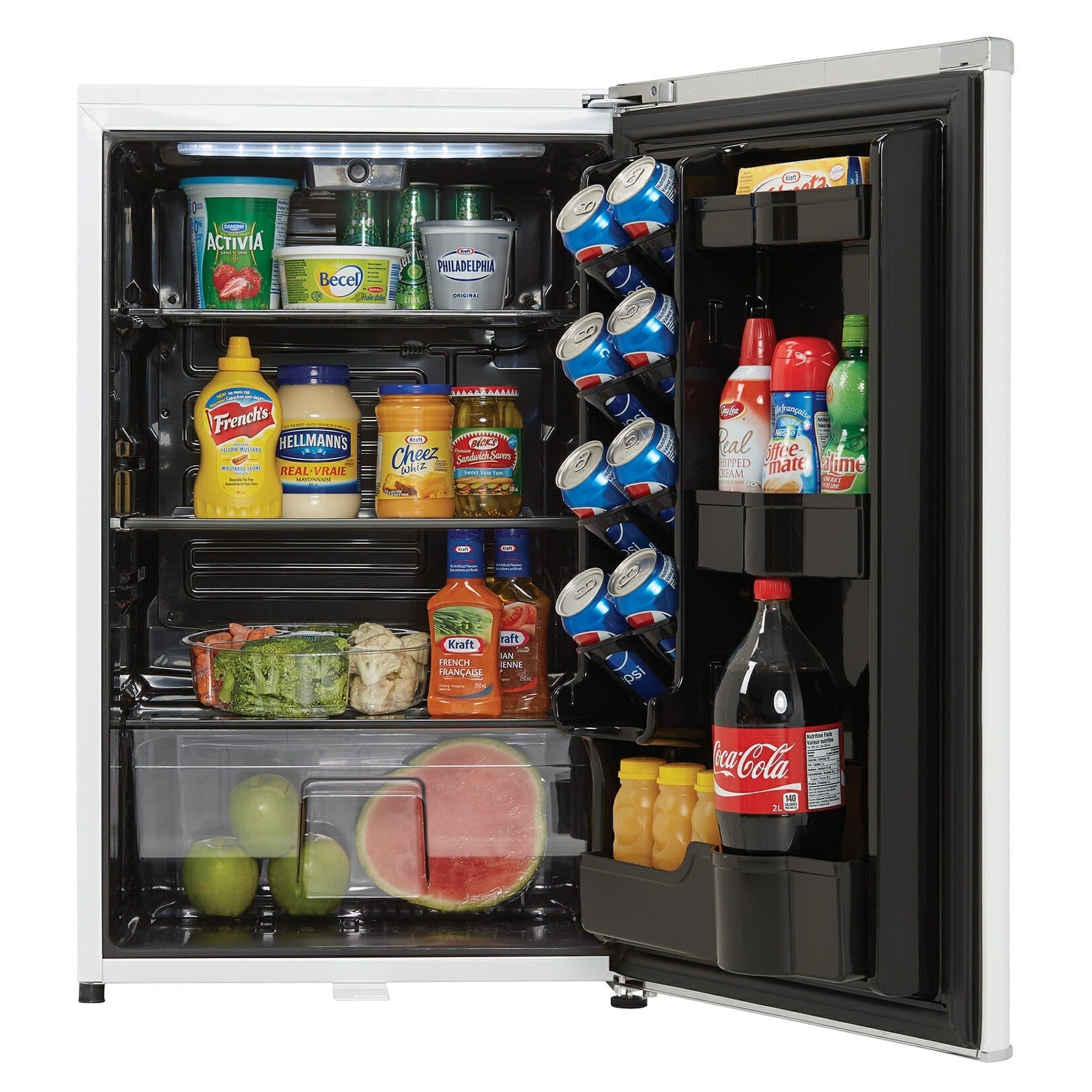 Danby 124L Pearl White Retro Compact Fridge - DAR044A6PDB