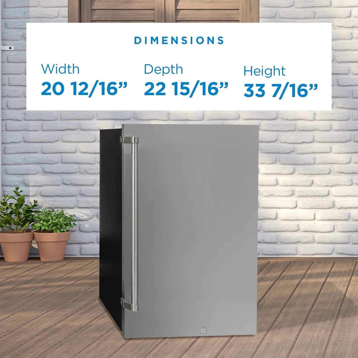 Danby 124L Stainless Steel Outdoor Fridge - DAR044A1SSO-6
