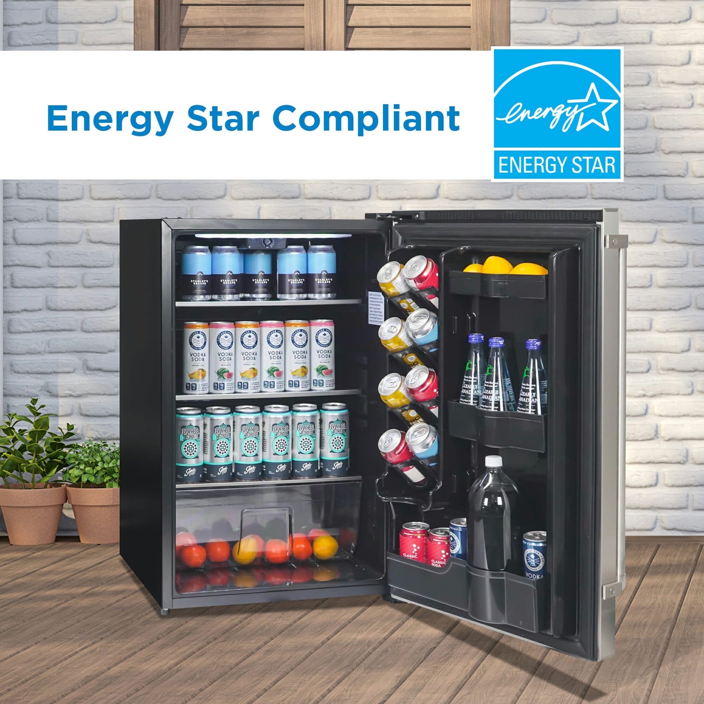 Danby 124L Stainless Steel Outdoor Fridge - DAR044A1SSO-6