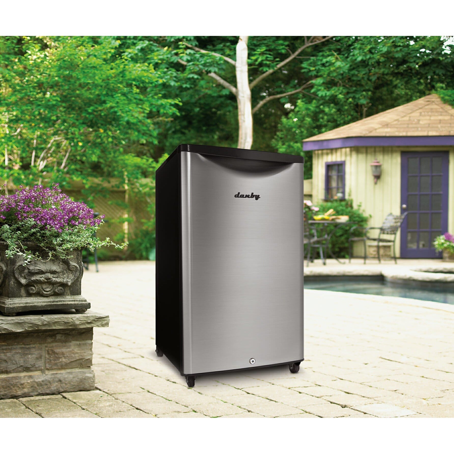 Danby 124L Stainless Steel Outdoor Fridge - DAR044A6BSLDBO