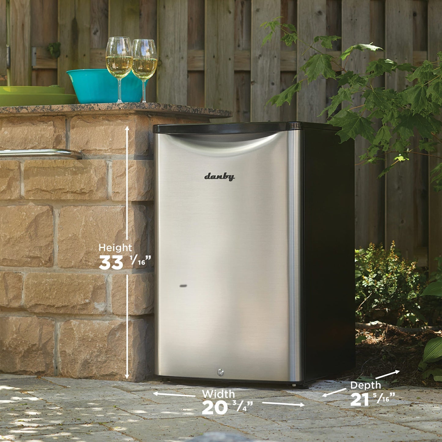 Danby 124L Stainless Steel Outdoor Fridge - DAR044A6BSLDBO