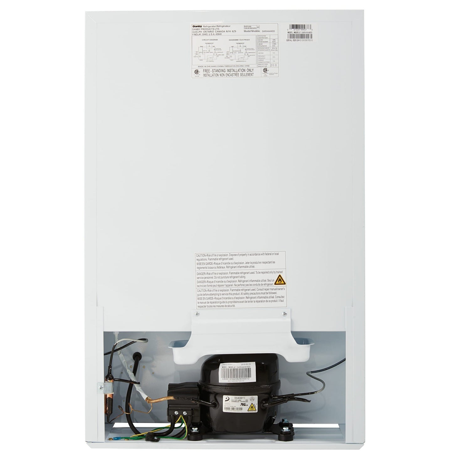 Danby 124L White Compact Fridge - DAR044A4WDD