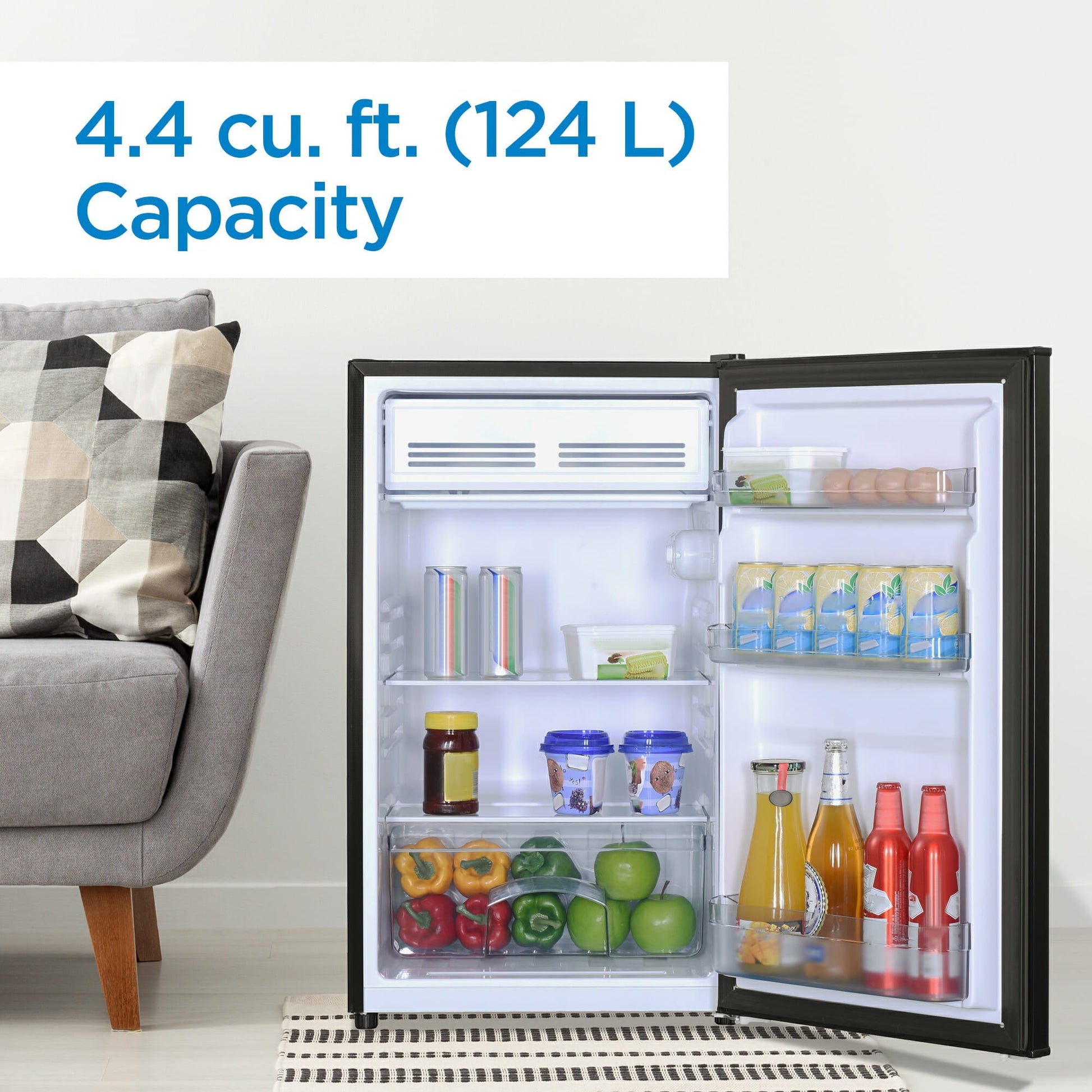 Danby 125L Black Compact Fridge - DCR044B1BM