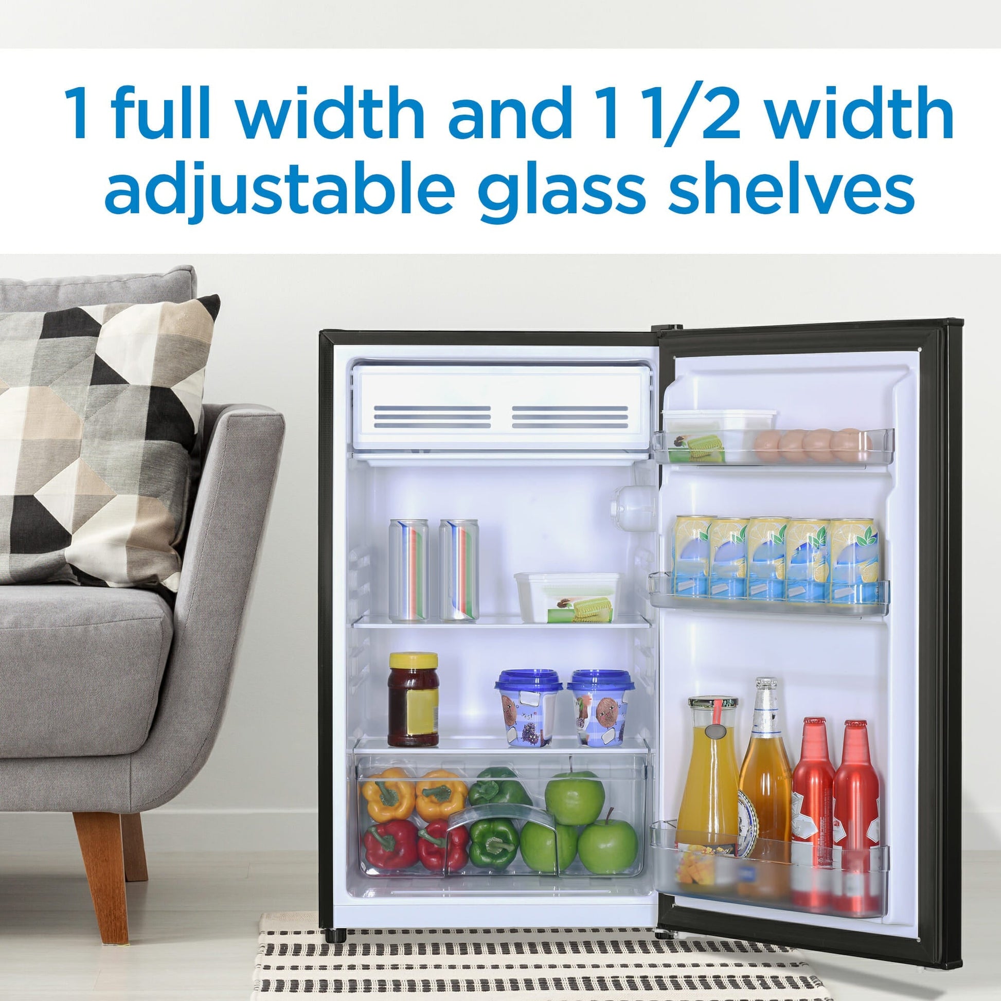 Danby 125L Black Compact Fridge - DCR044B1BM