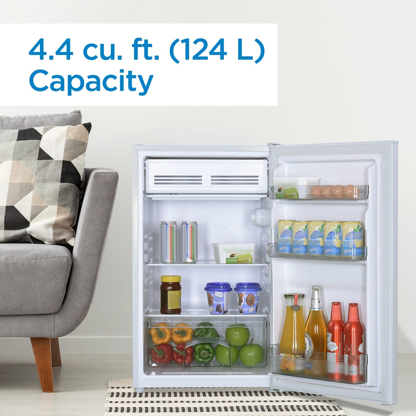 Danby 125L White Compact Fridge - DCR044B1WM