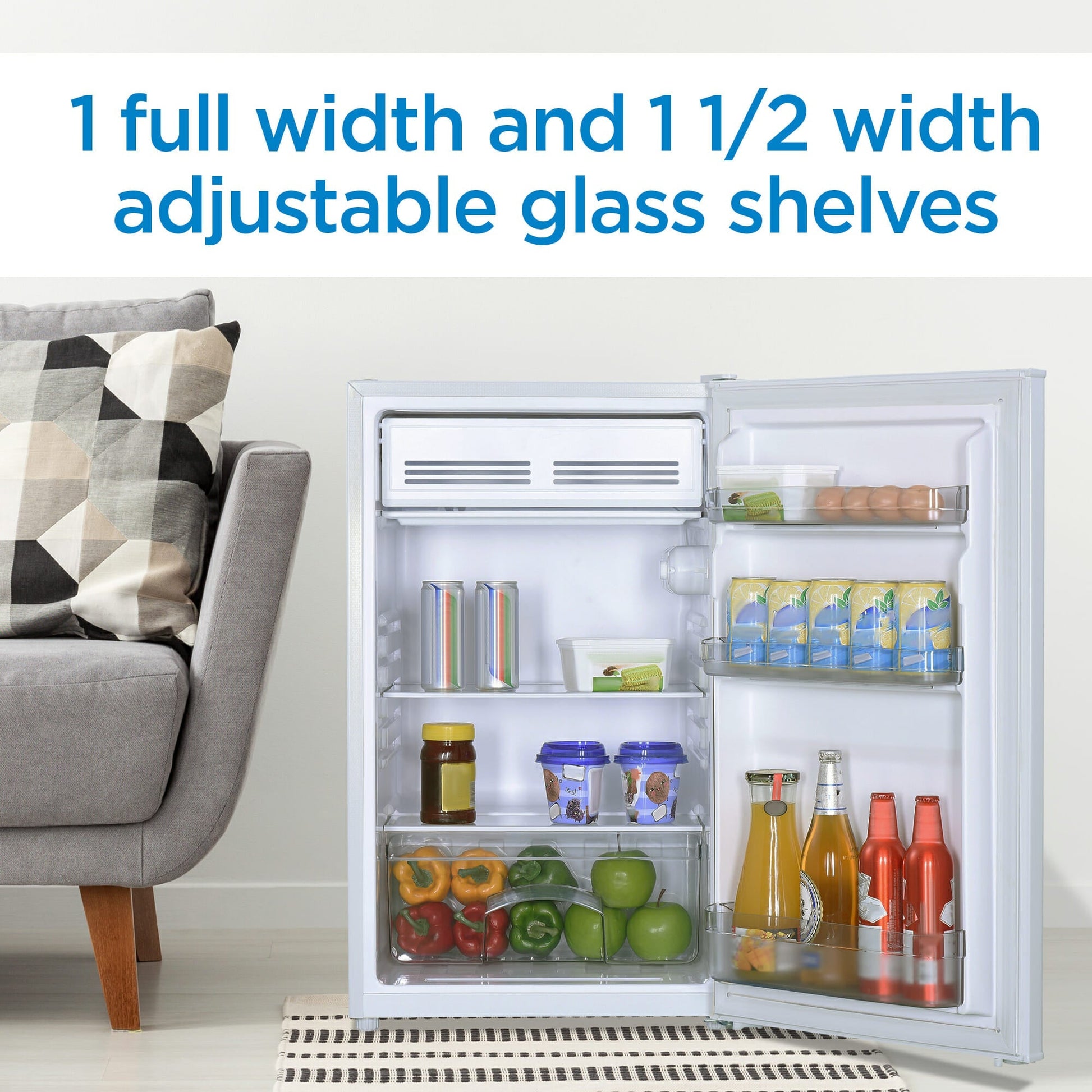 Danby 125L White Compact Fridge - DCR044B1WM