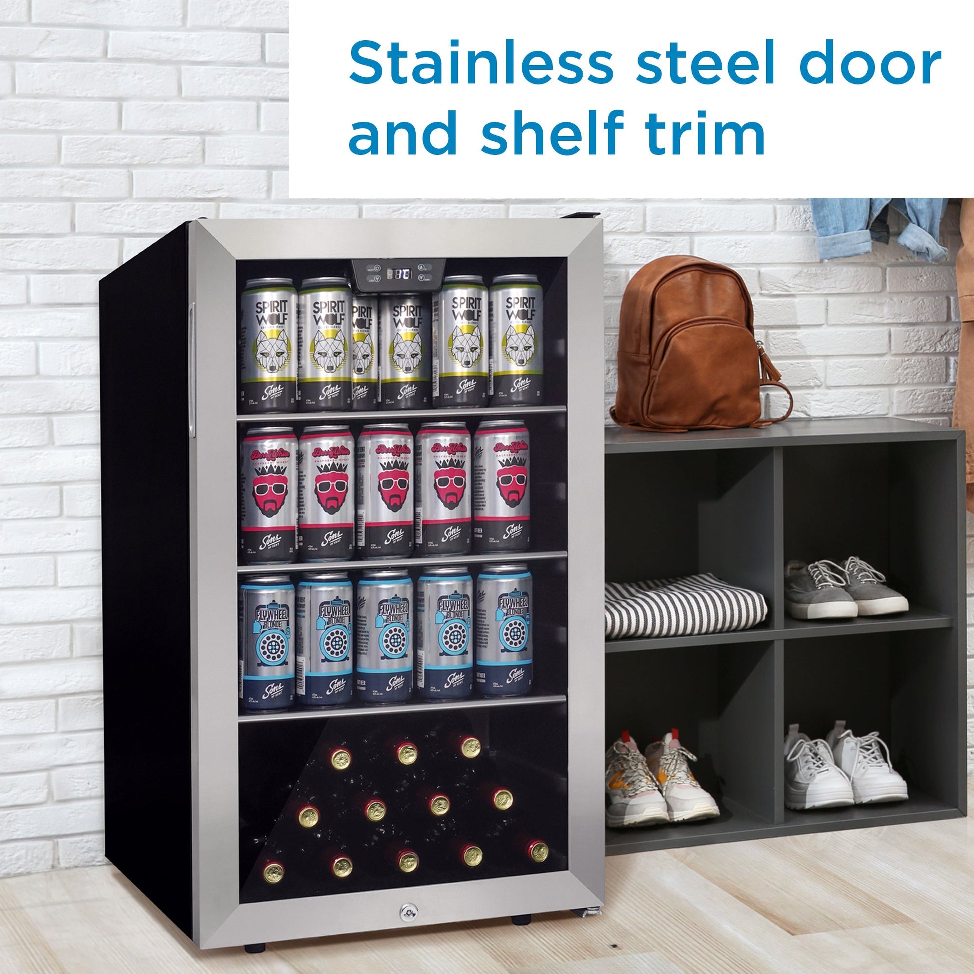 Danby 127L Stainless Steel Free-Standing Beverage Cooler - DBC045L1SS