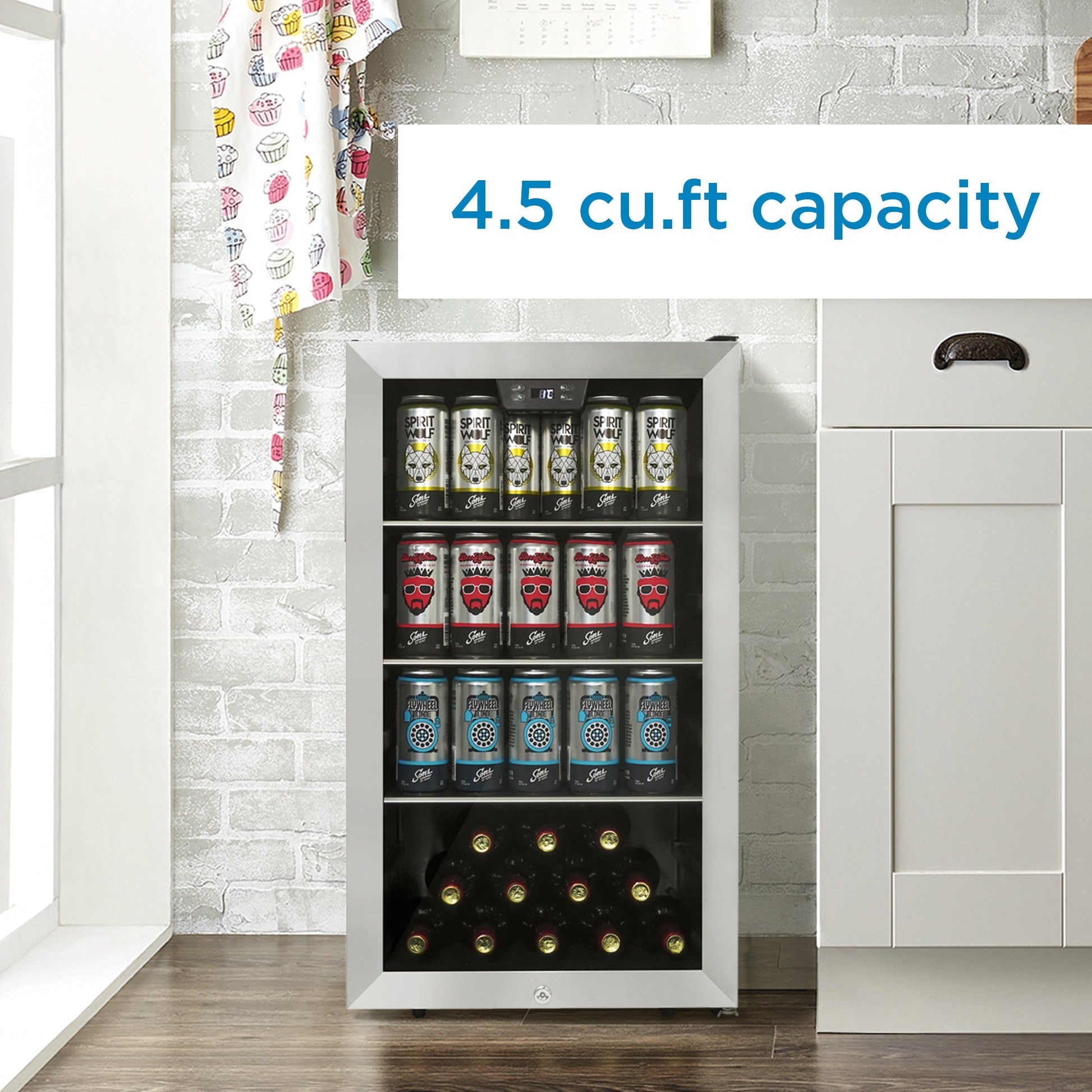 Danby 127L Stainless Steel Free-Standing Beverage Cooler - DBC045L1SS