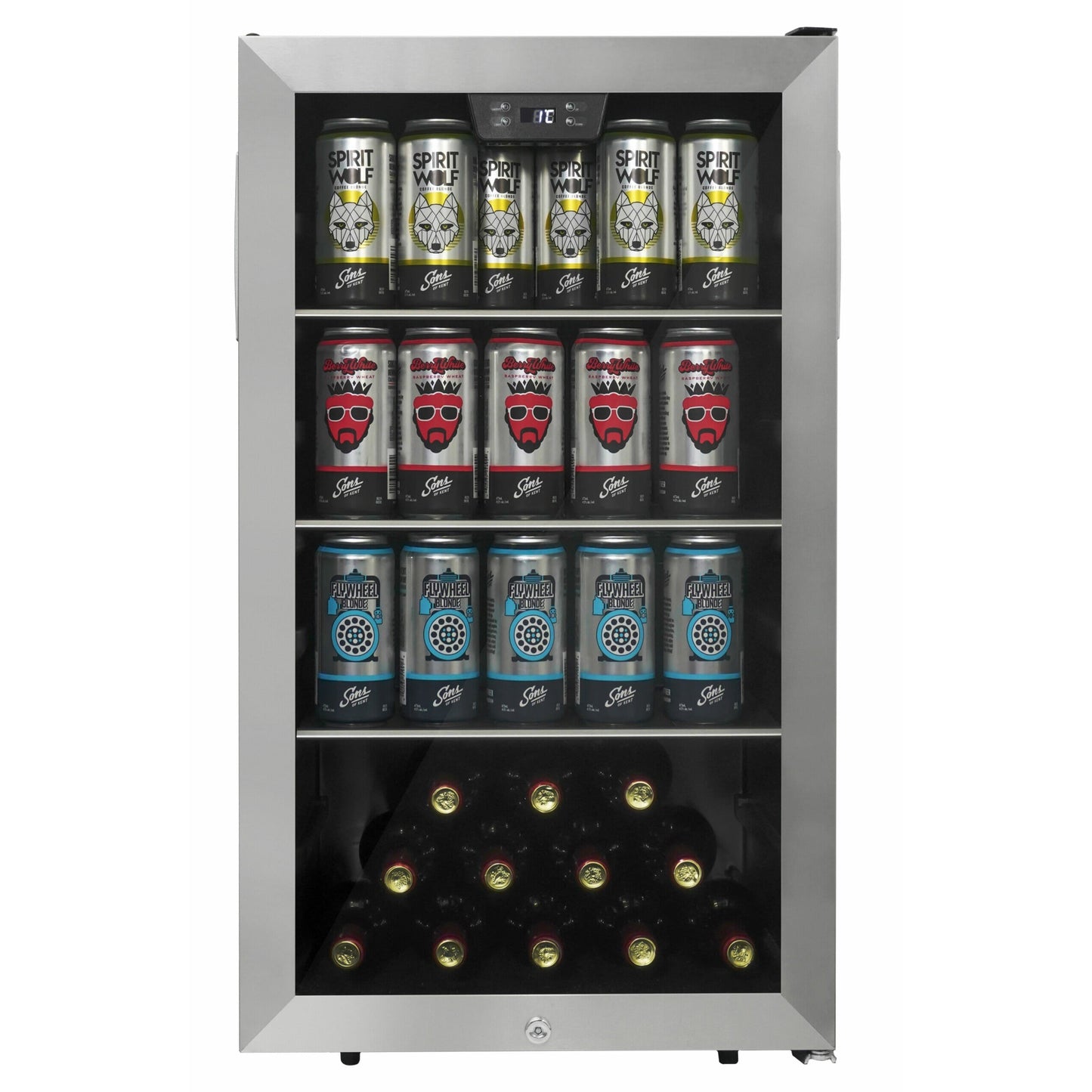 Danby 127L Stainless Steel Free-Standing Beverage Cooler - DBC045L1SS