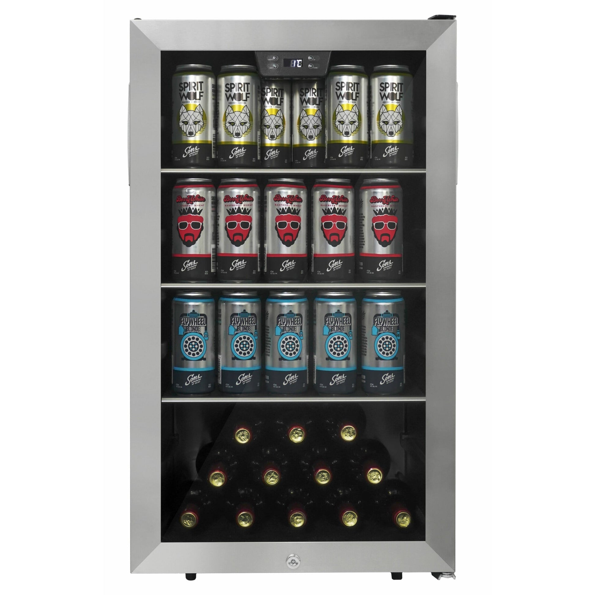 Danby 127L Stainless Steel Free-Standing Beverage Cooler - DBC045L1SS