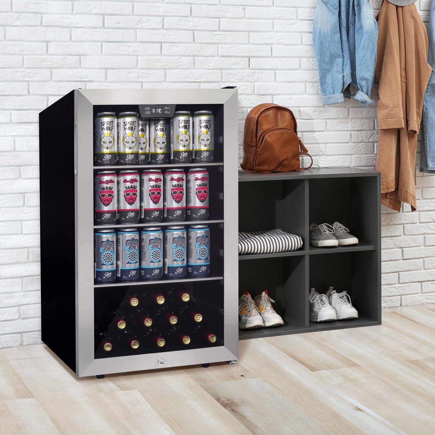 Danby 127L Stainless Steel Free-Standing Beverage Cooler - DBC045L1SS