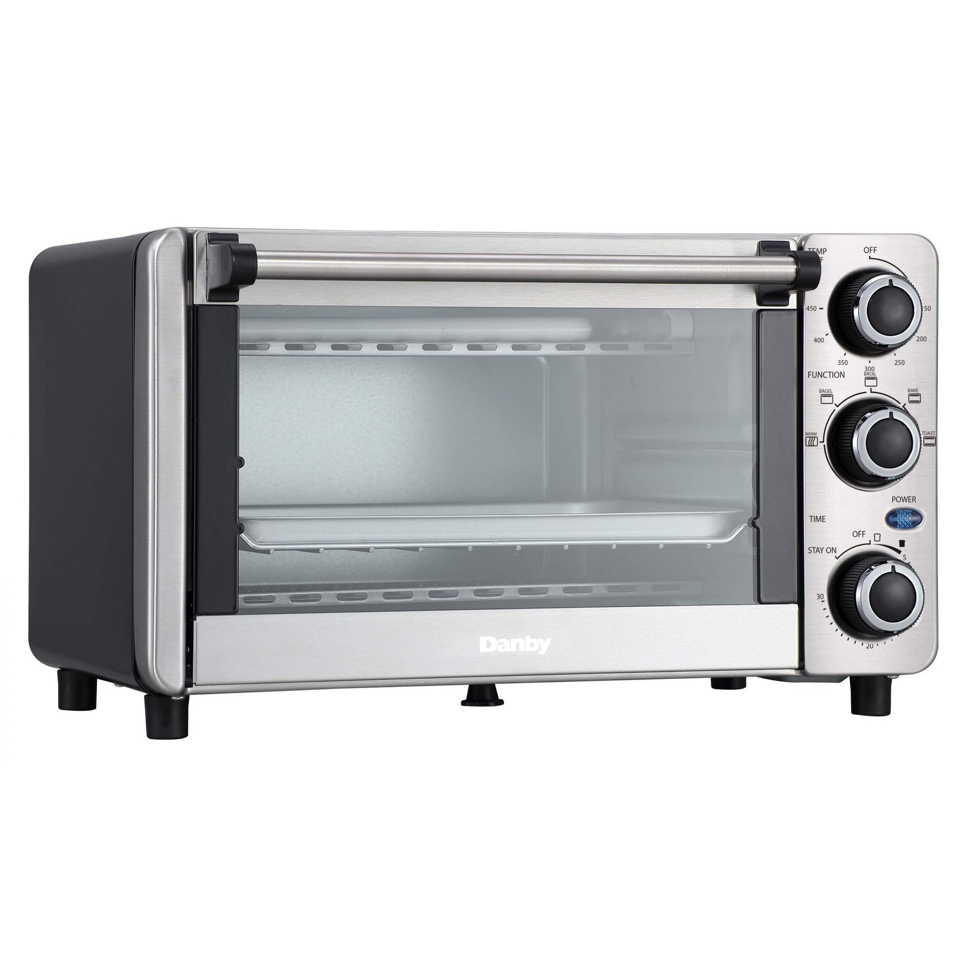 Danby 12L Stainless Steel 4-Slice Countertop Toaster Oven - DBTO0412BBSS