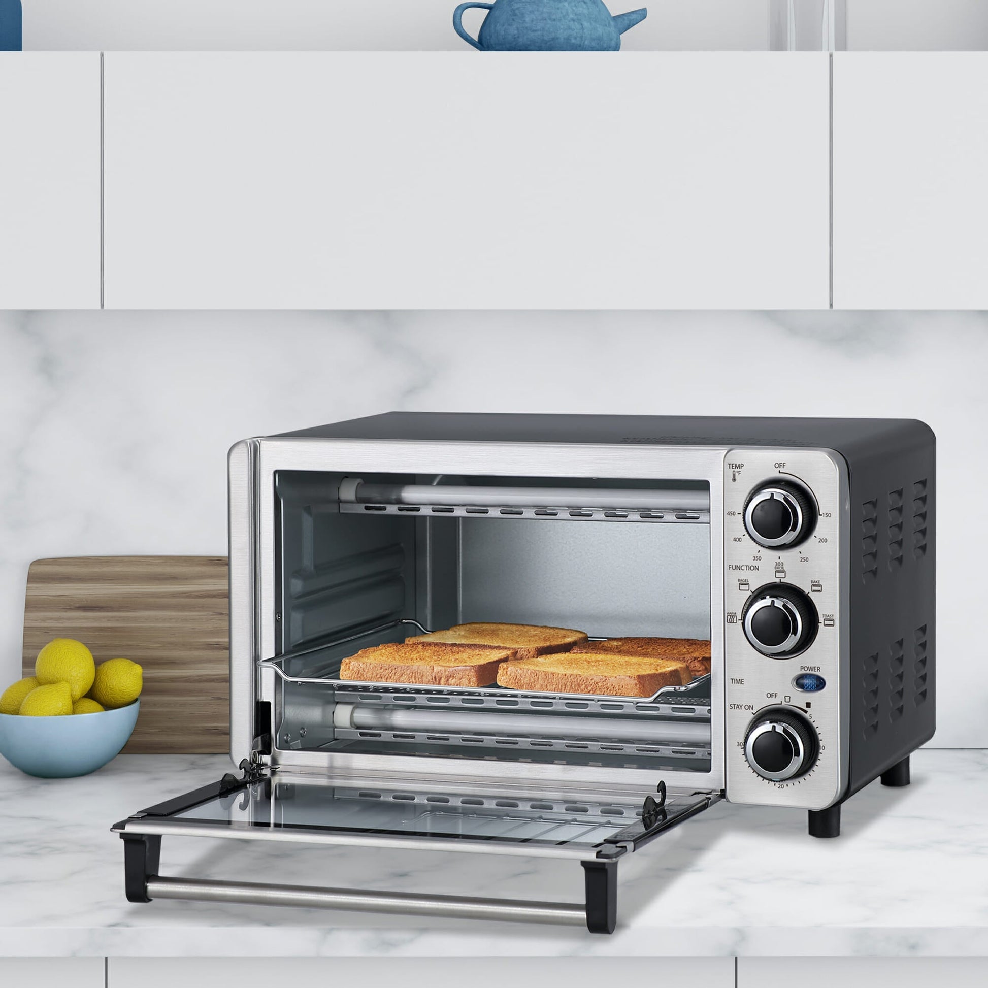 Danby 12L Stainless Steel 4-Slice Countertop Toaster Oven - DBTO0412BBSS