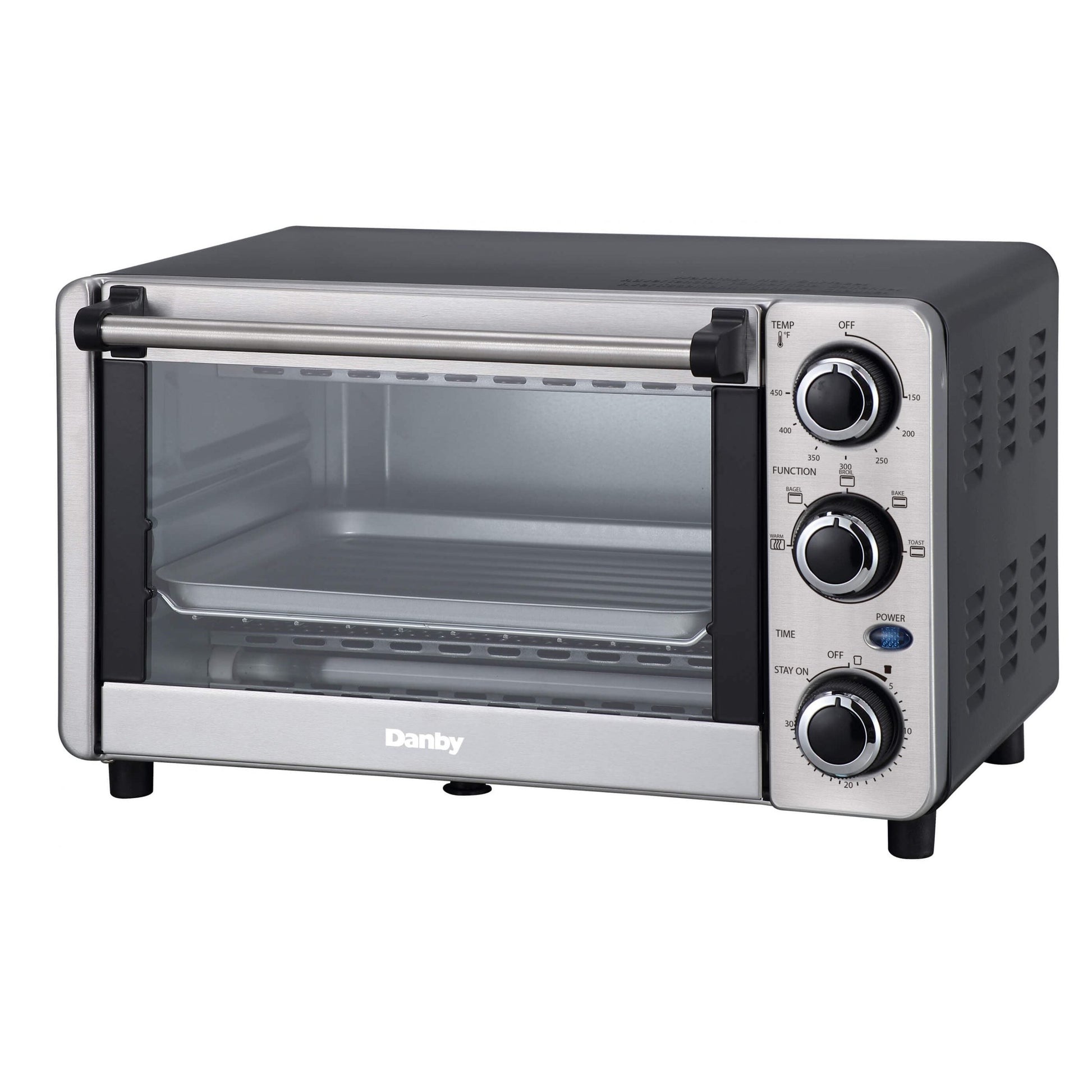 Danby 12L Stainless Steel 4-Slice Countertop Toaster Oven - DBTO0412BBSS