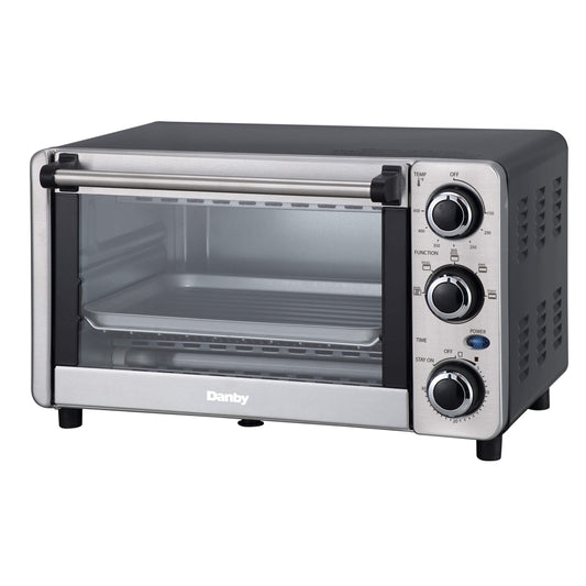 Danby 12L Stainless Steel 4-Slice Countertop Toaster Oven - DBTO0412BBSS