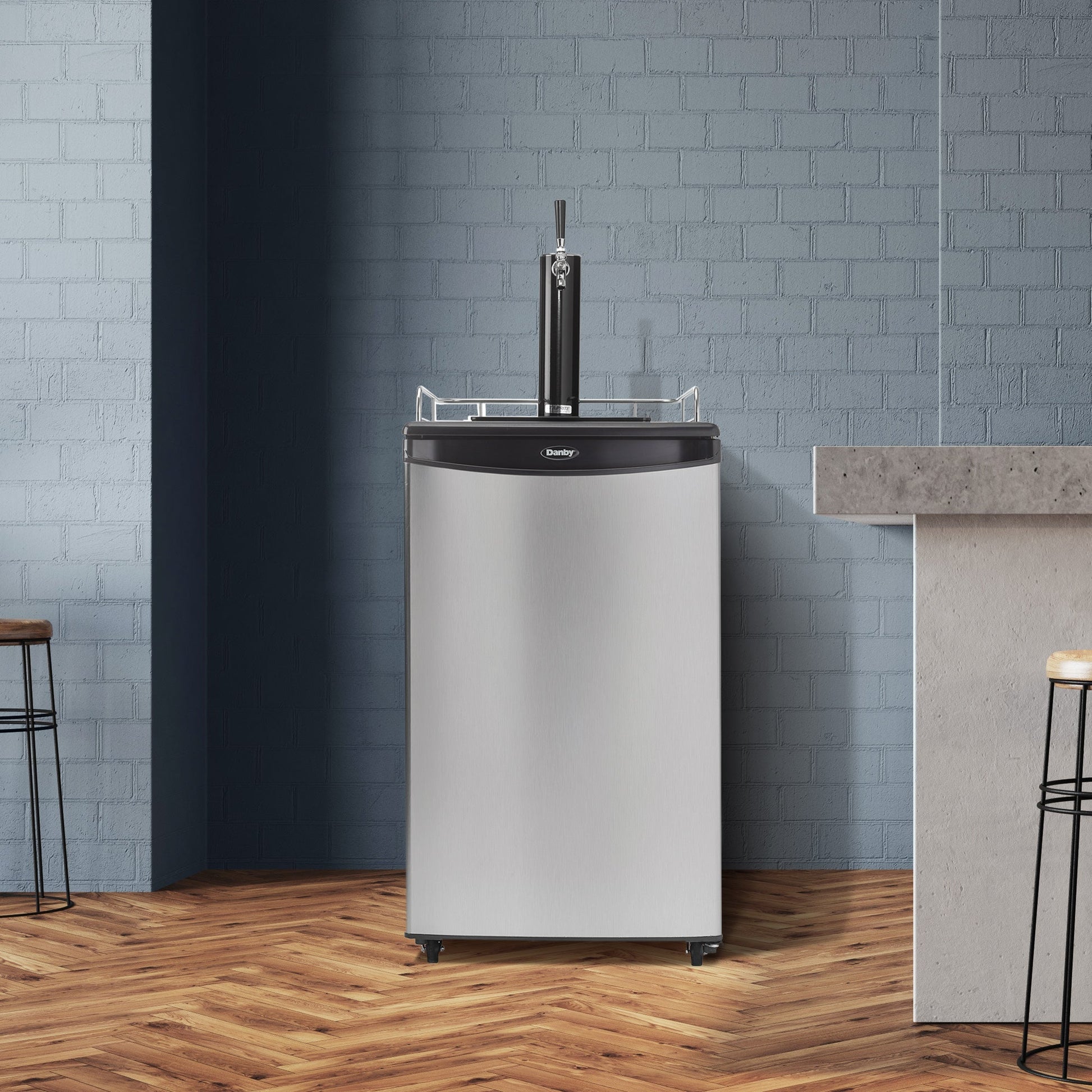 Danby 153L Stainless Steel Single-Tap Kegerator - DKC054A1BSLDB