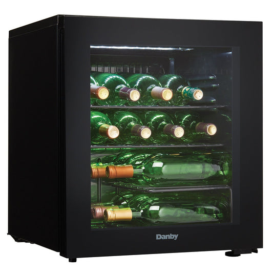 Danby 16-Bottle Black Free-Standing Wine Cooler - DWC018A1BDB