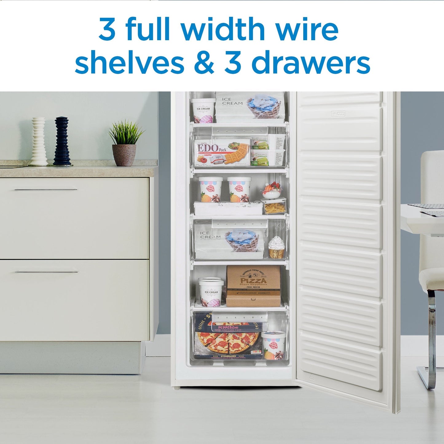 Danby 168L White Upright Freezer - DUFM060B1WDB