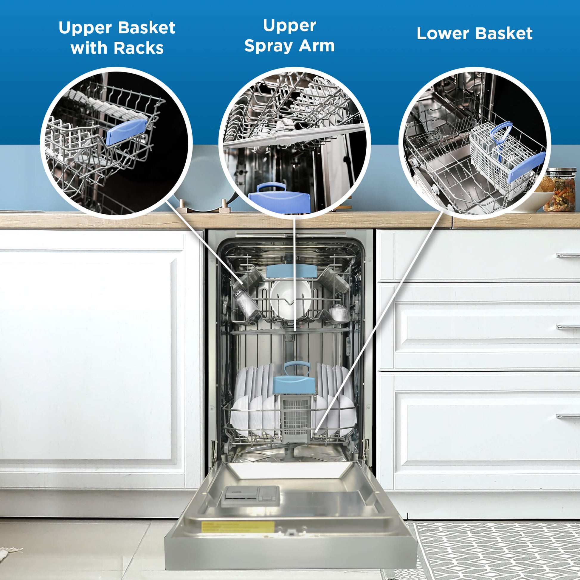 Danby 18" Stainless Steel Built-in Dishwasher - DDW18D1ESS