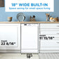 Danby 18" White Built-in Dishwasher - DDW18D1EW
