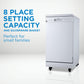 Danby 18" White Portable Dishwasher - DDW1805EWP