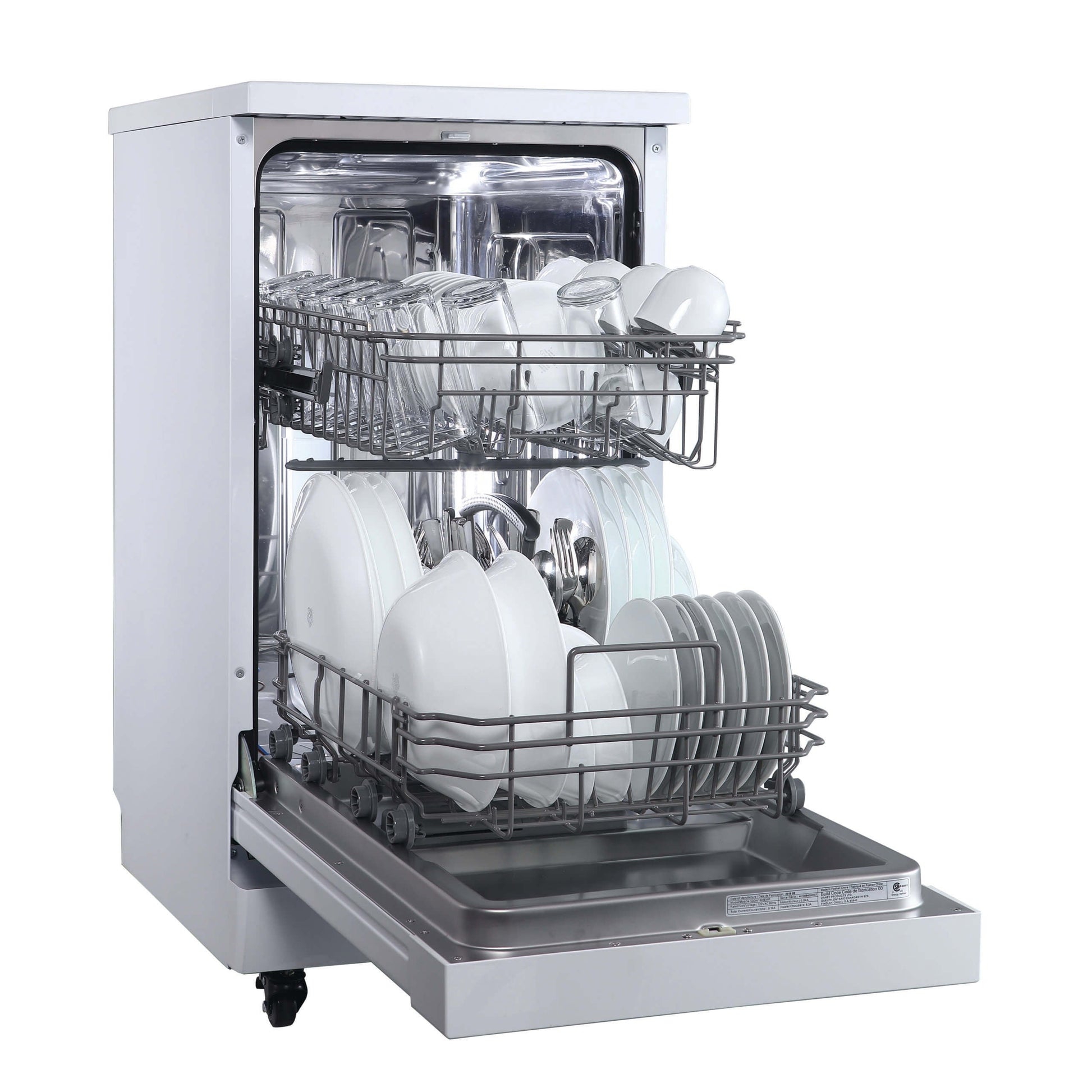 Danby 18" White Portable Dishwasher - DDW1805EWP