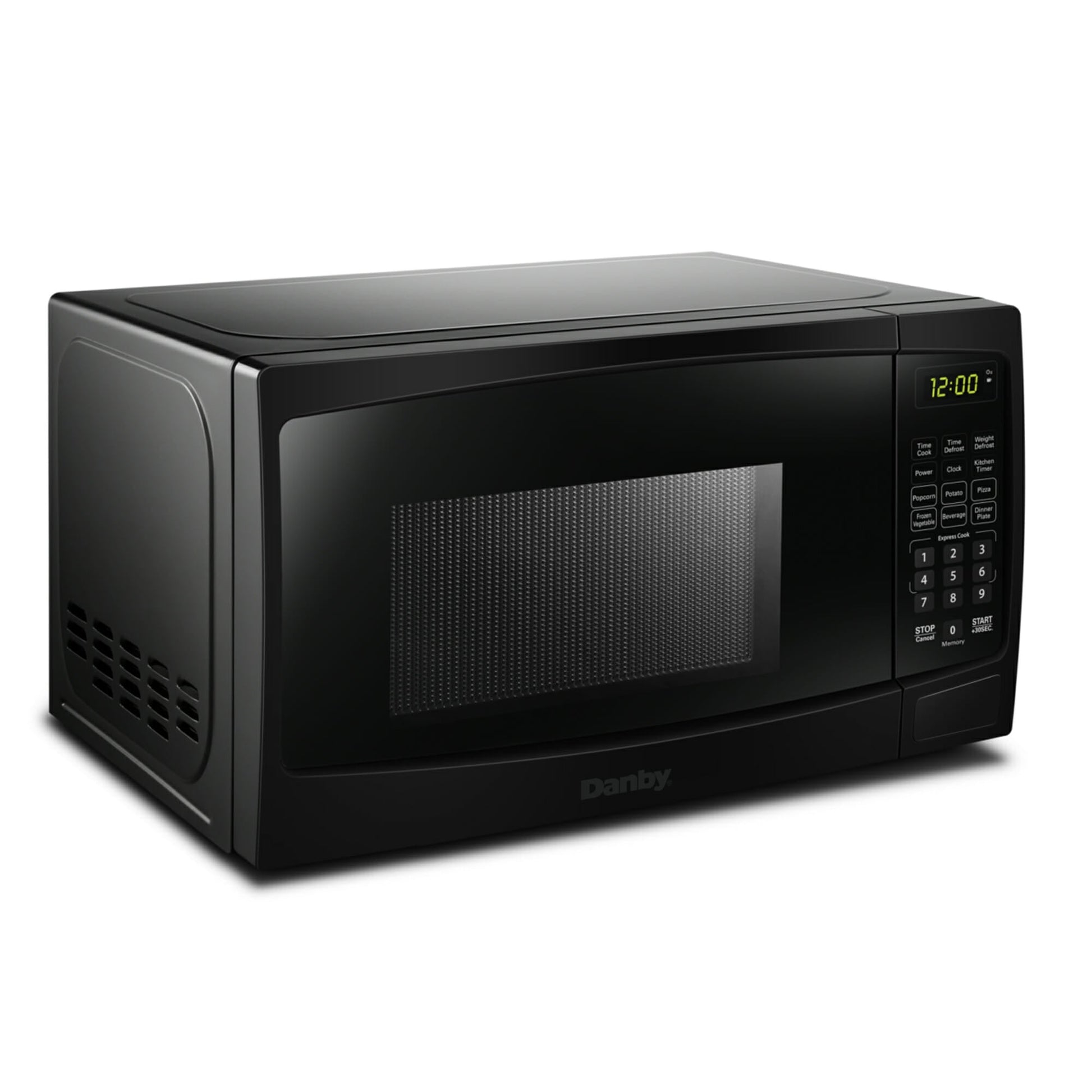 Danby DBMW0924BBS 0.9 Cu.Ft. CounterTop Microwave In Black Stainless Steel  - 900 Watts, Small Microwave With Push Button Door