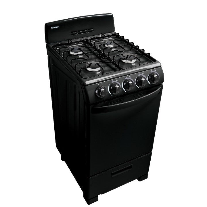 Danby 20" Black 4-Burner Gas Range - DR202BGLP