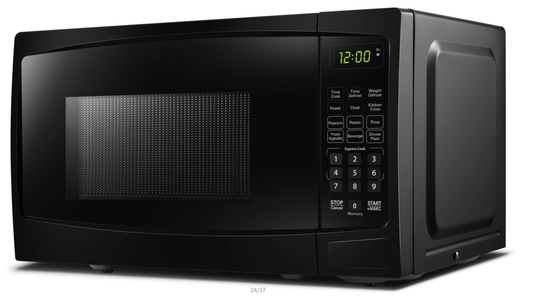 Danby 20" Black Countertop Microwave With Convenience Cooking Controls - DBMW1120BBB