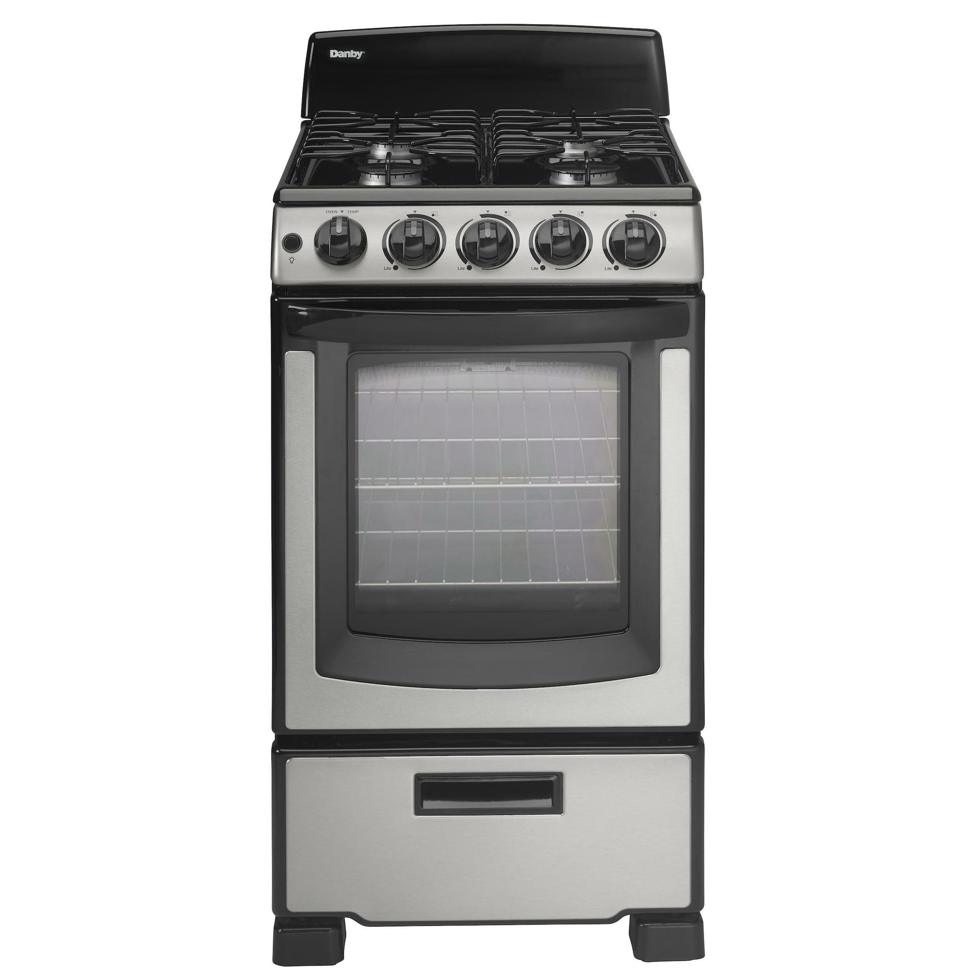 Danby 20" Stainless Steel 4-Burner Gas Range - DR202BSSGLP