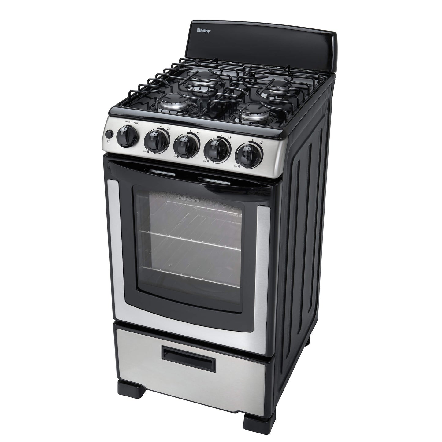 Danby 20" Stainless Steel 4-Burner Gas Range - DR202BSSGLP