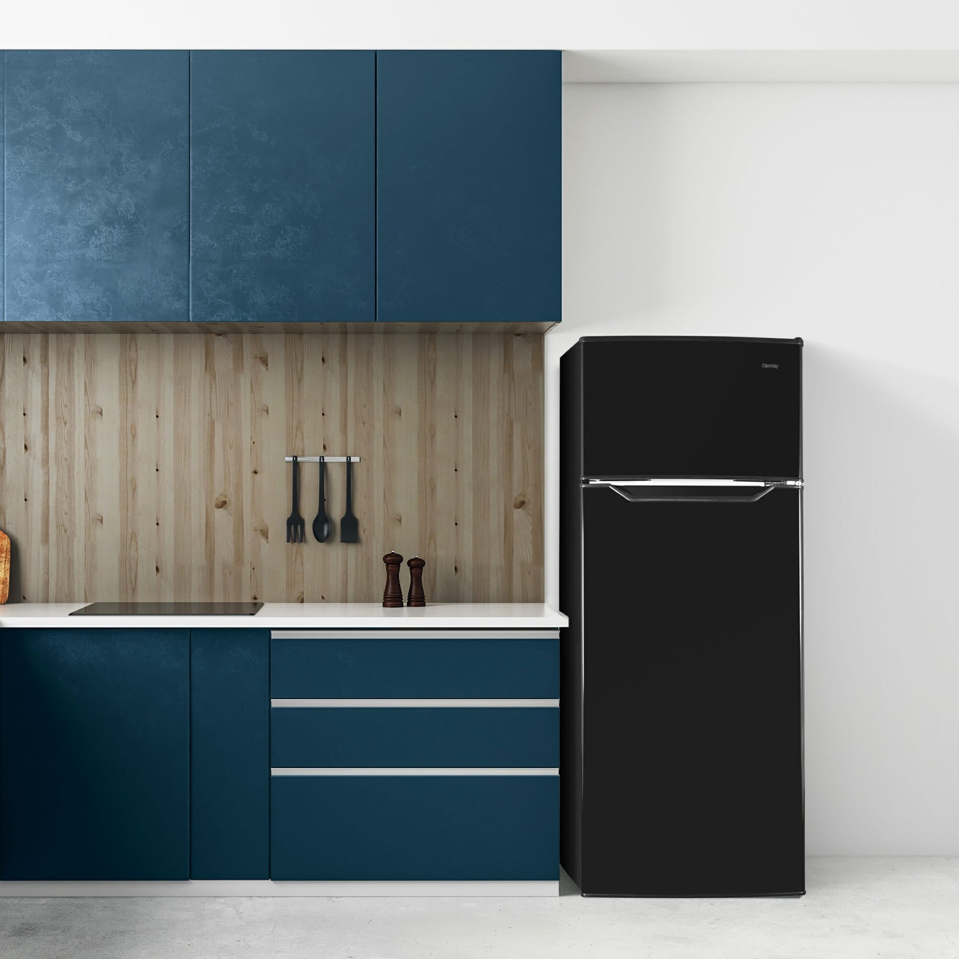 Danby 210L Black Apartment Size Top Mount Fridge - DPF074B2BDB-6