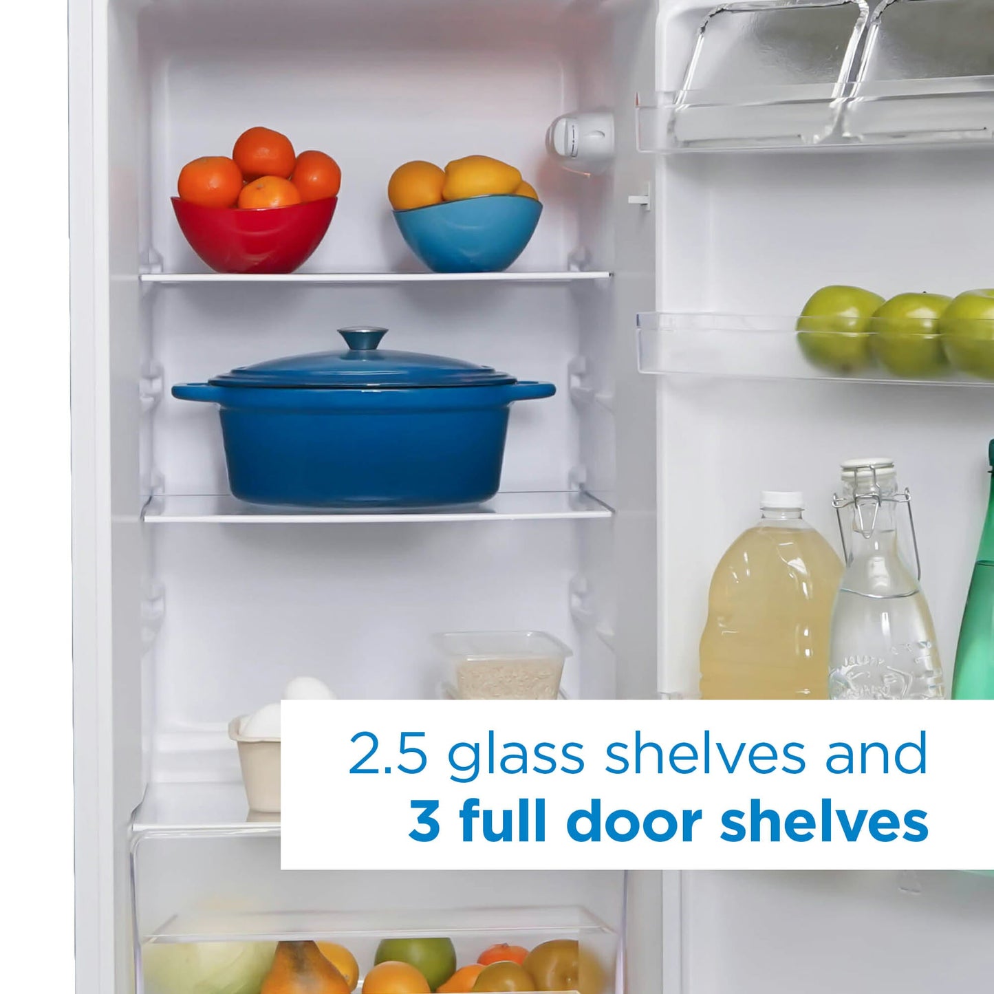 Danby 210L White Apartment Size Top Mount Fridge - DPF074B2WDB-6