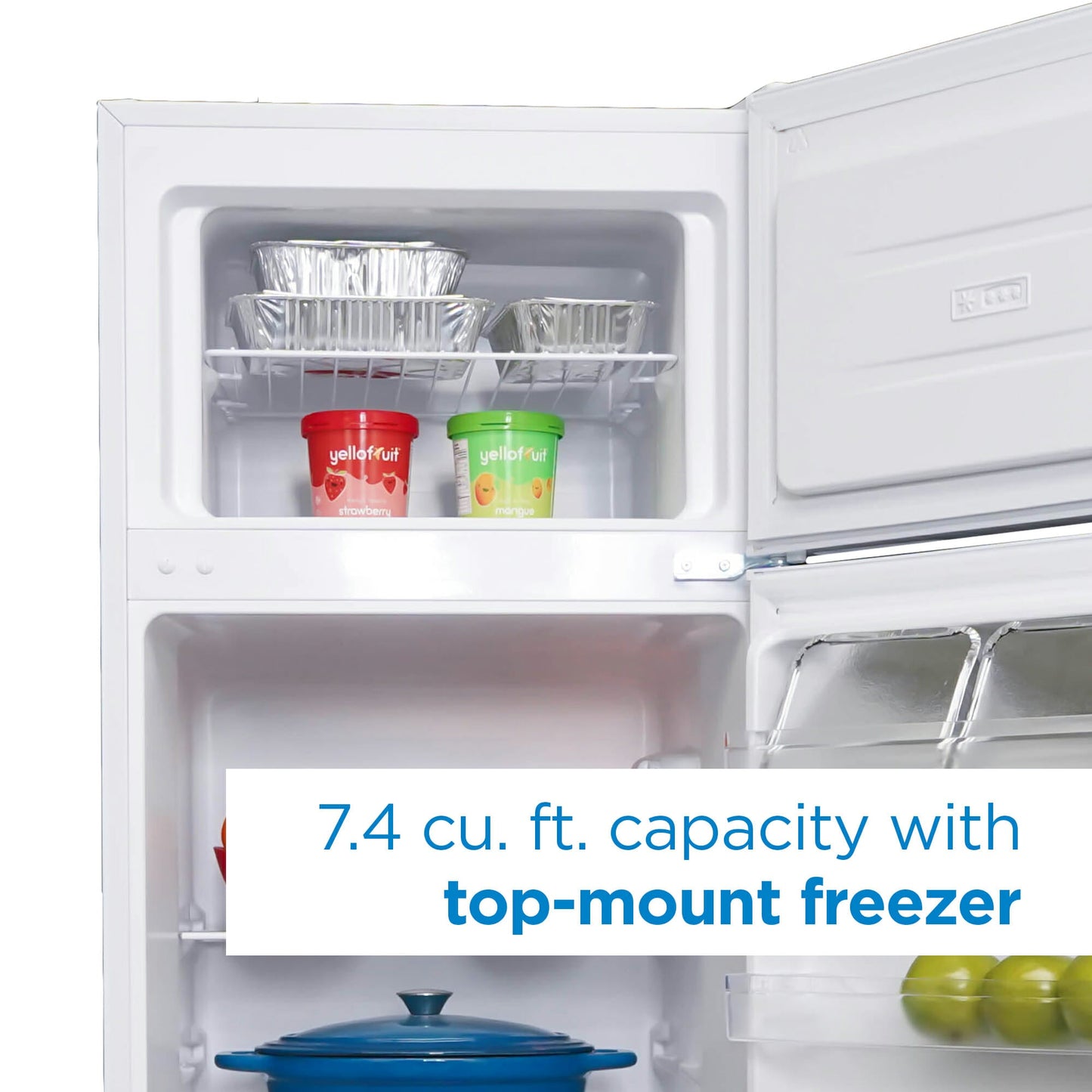 Danby 210L White Apartment Size Top Mount Fridge - DPF074B2WDB-6