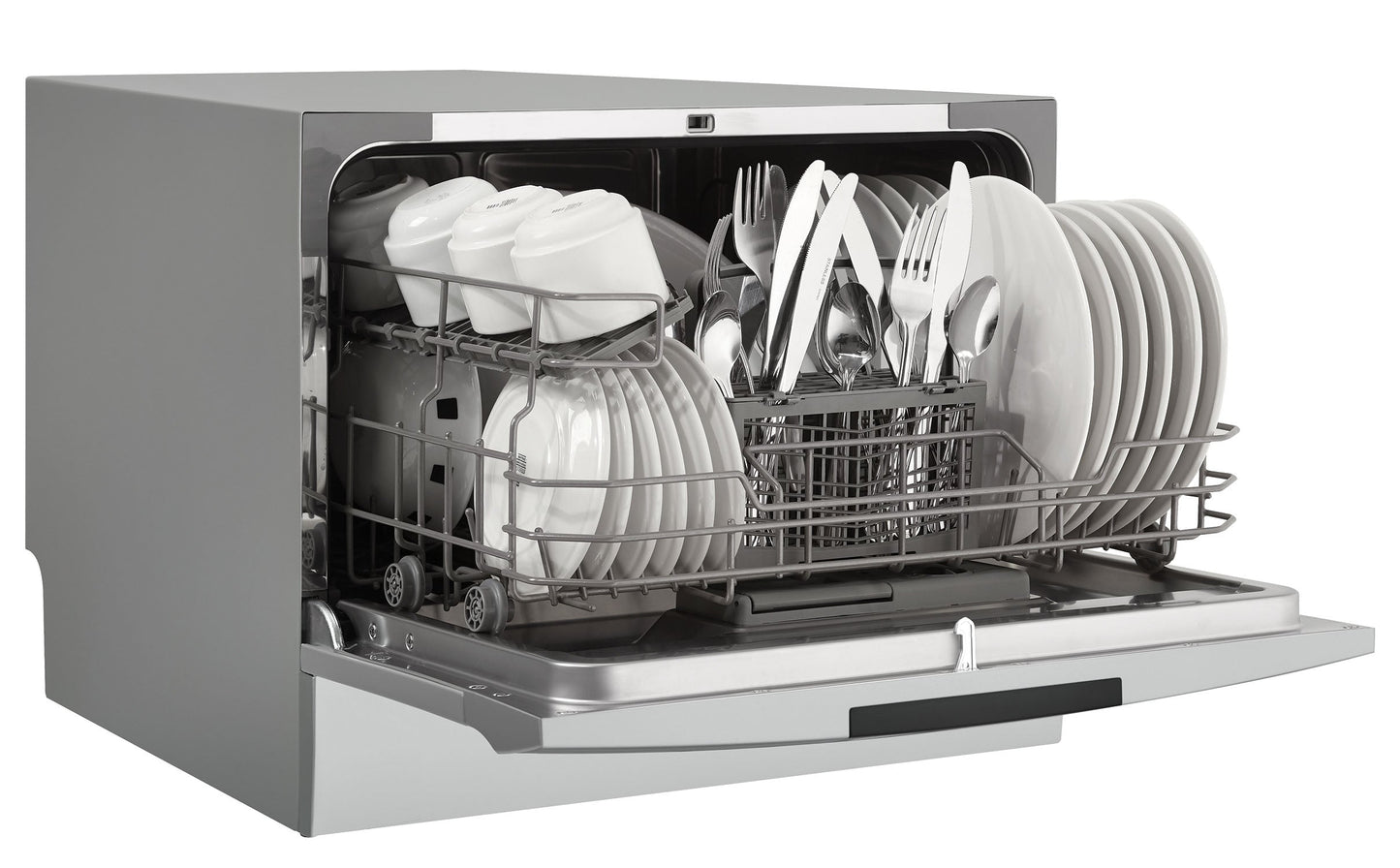 Danby 22" Silver 6-Place Setting Portable Countertop Dishwasher - DDW631SDB