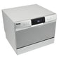 Danby 22" Silver 6-Place Setting Portable Countertop Dishwasher - DDW631SDB