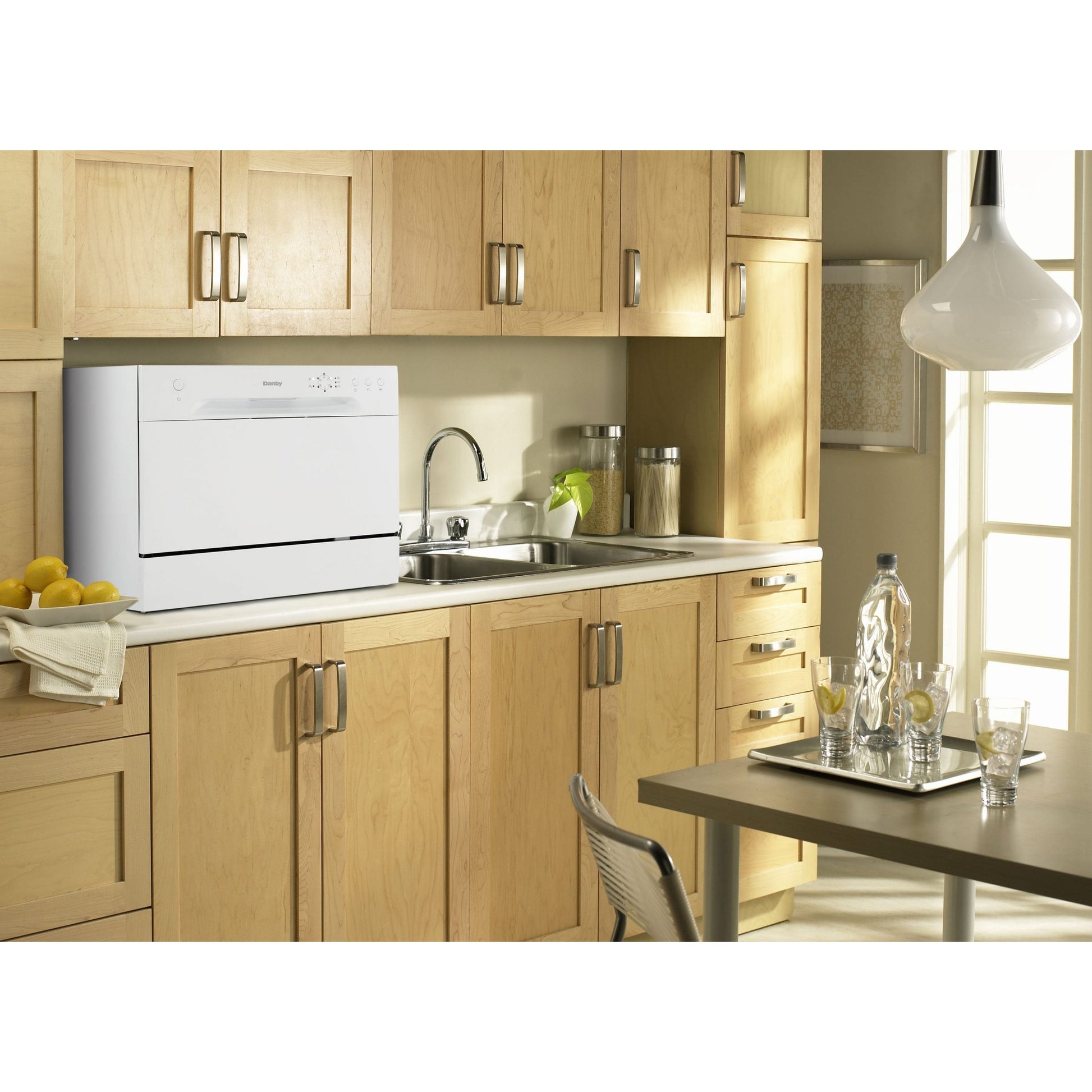 Danby 22" White 6-Place Setting Portable Countertop Dishwasher - DDW621WDB