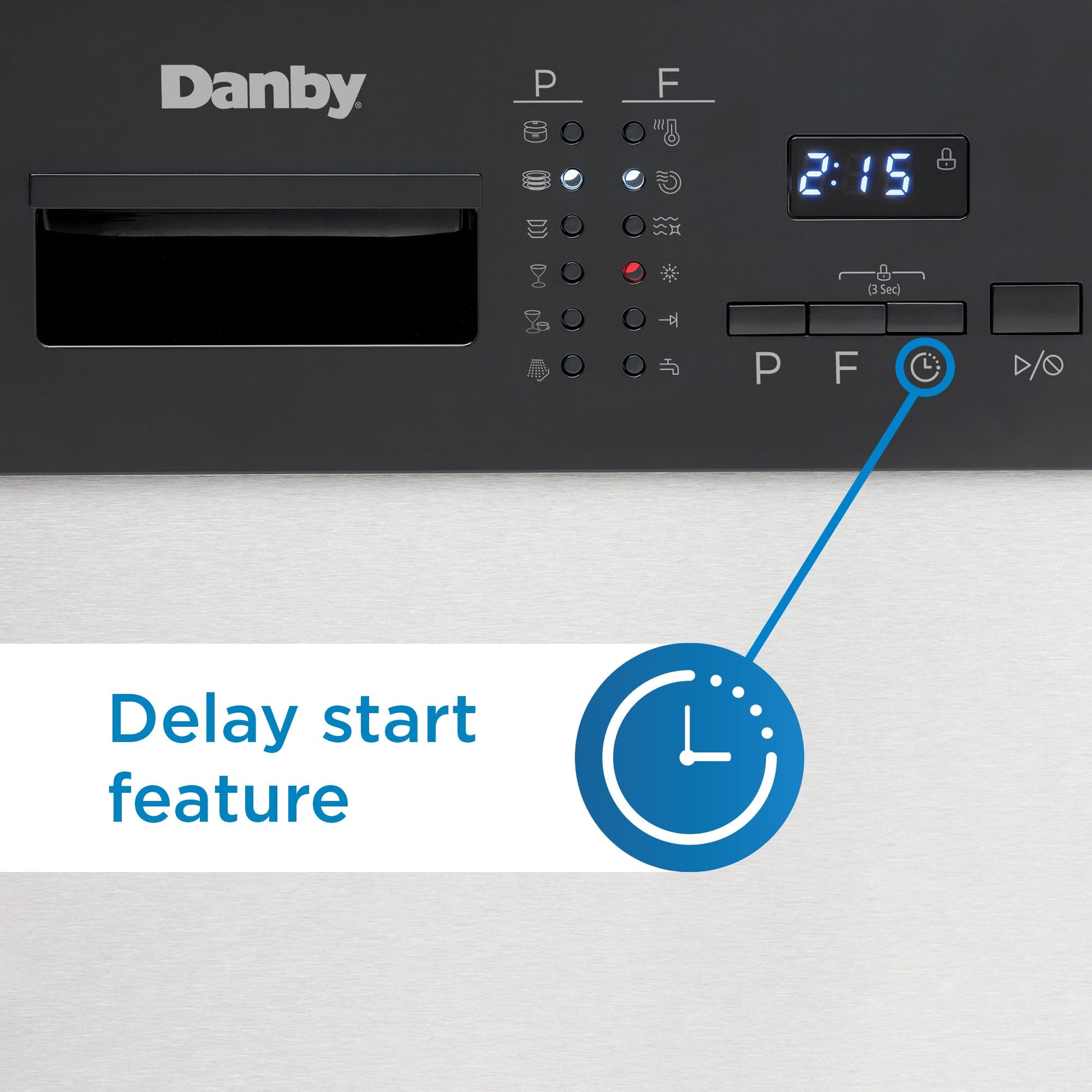 Danby 24" Stainless Steel Built-in Dishwasher - DDW2404EBSS