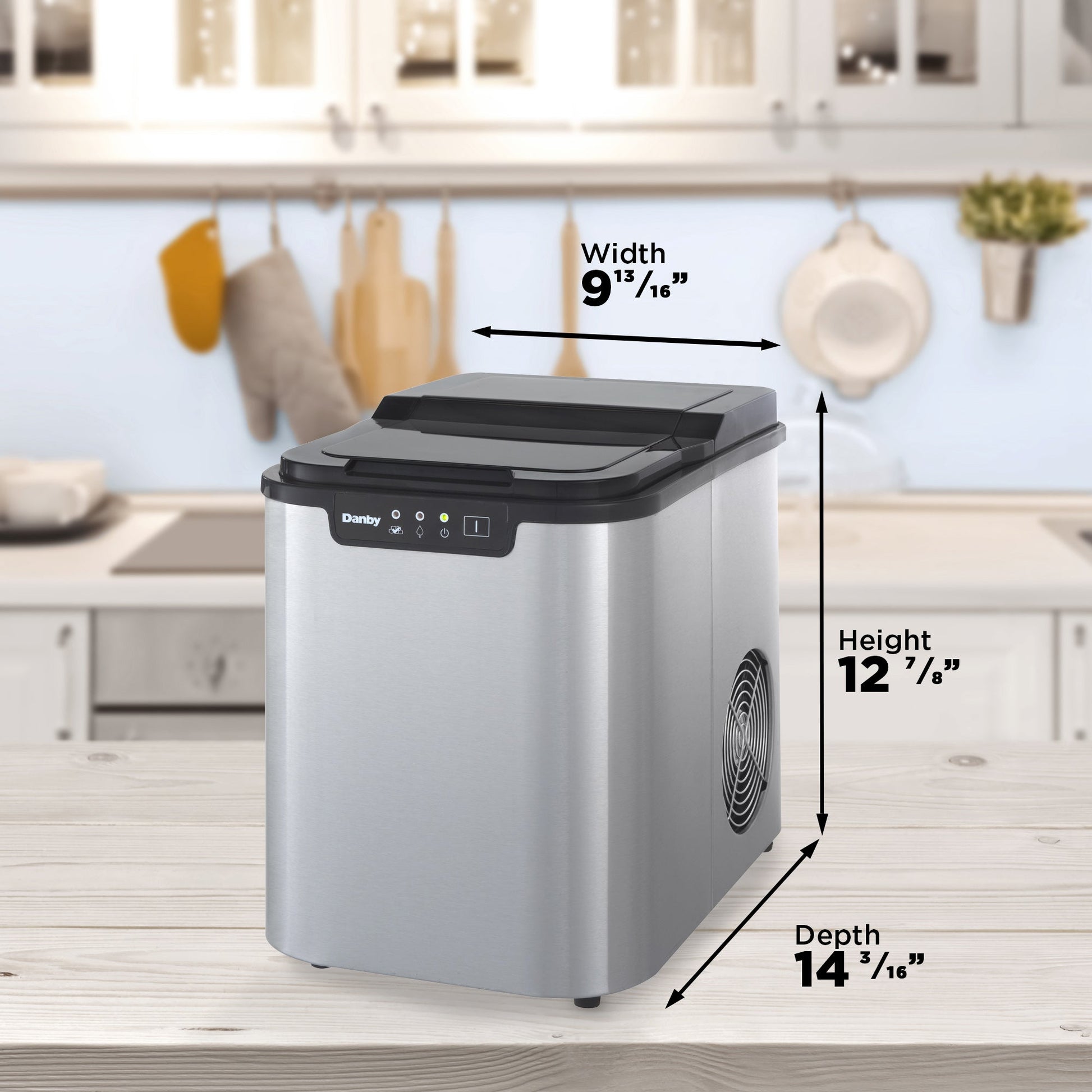 Danby 25lb Stainless Steel Countertop Ice Maker - DIM2500RDB