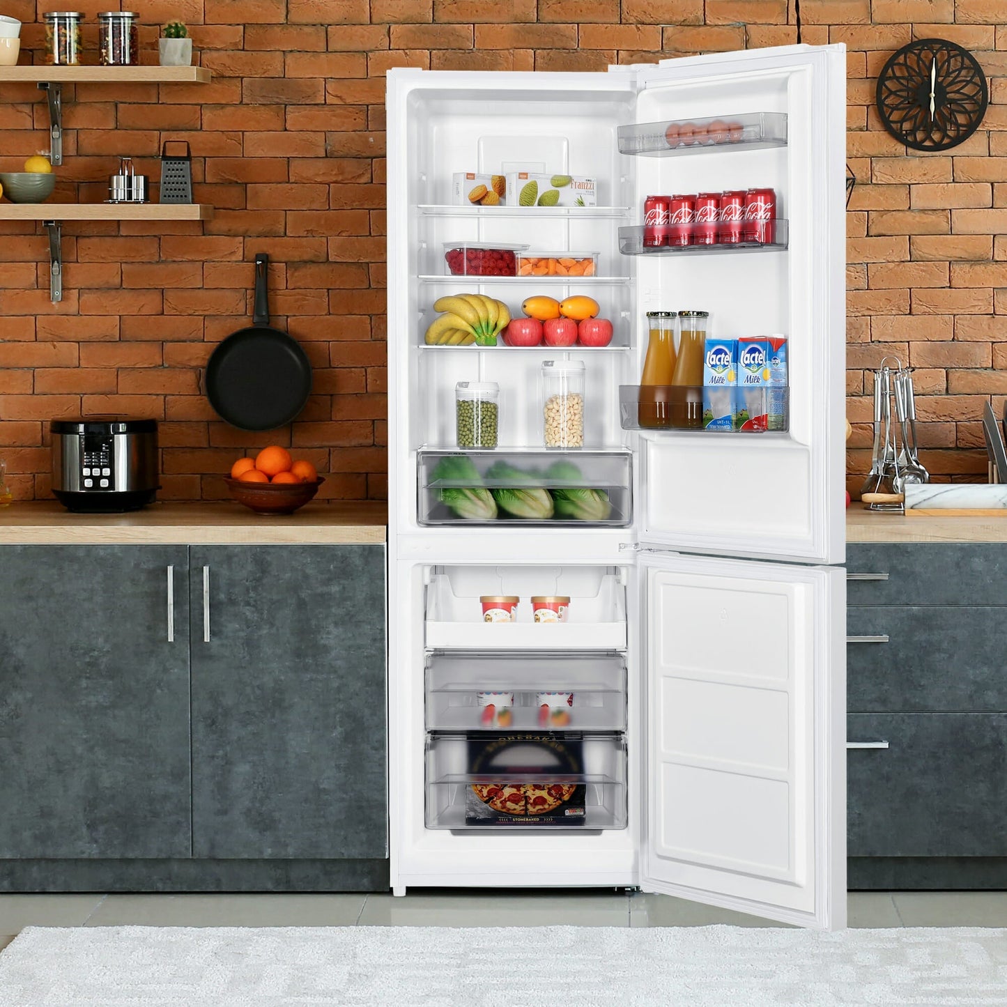 Danby 283L White Compact Bottom Mount Fridge - DBMF100B1WDB