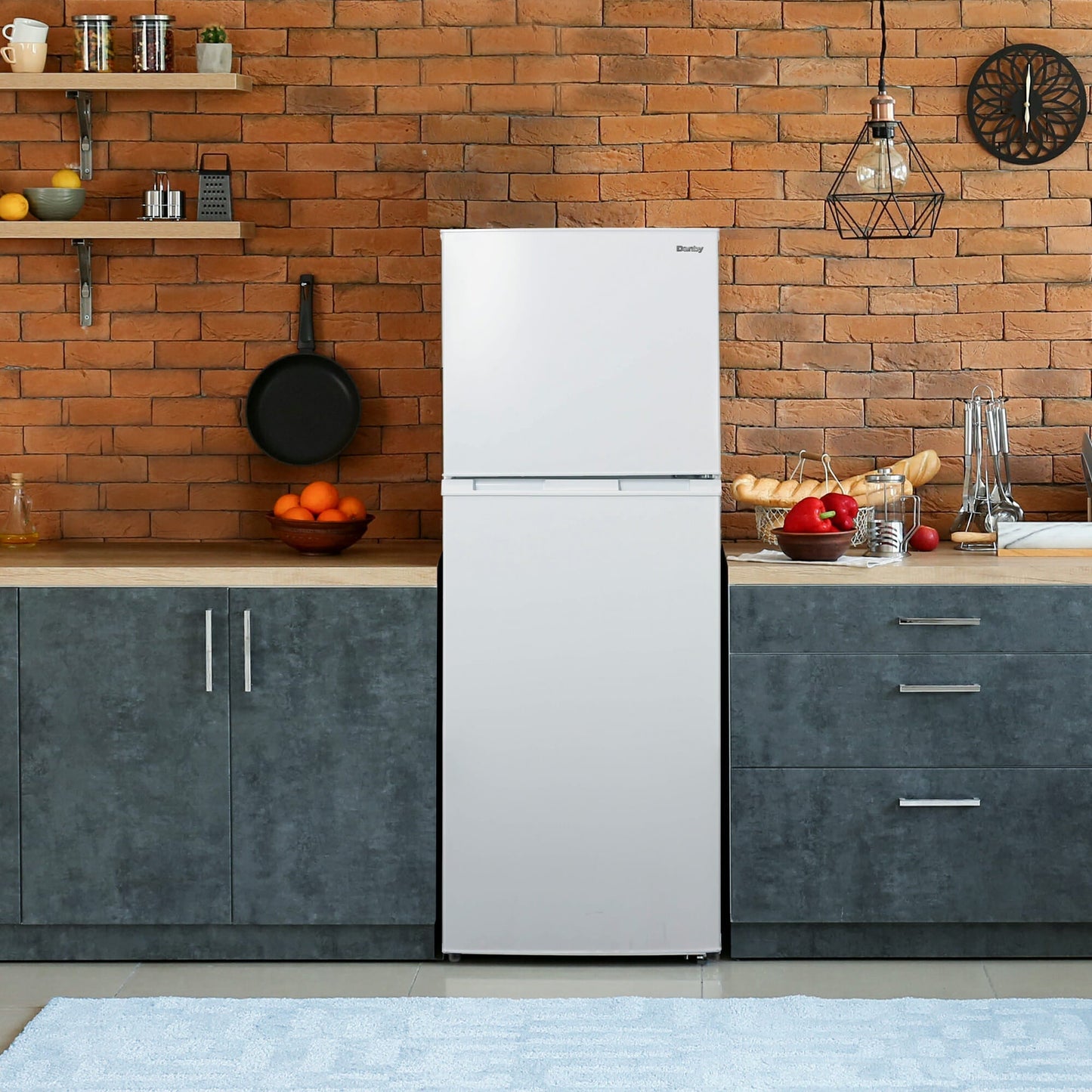 Danby 286L White Apartment Size Top Mount Fridge - DFF101E1WDB