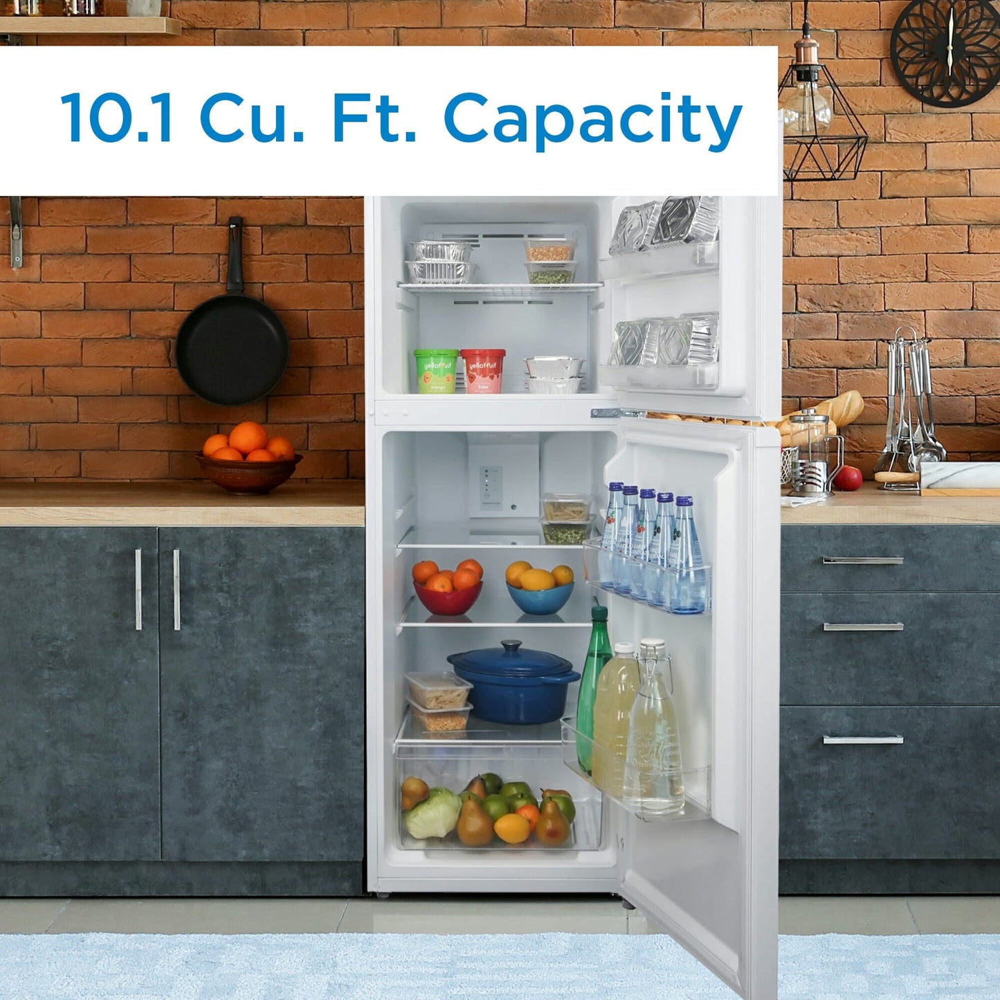 Danby 286L White Apartment Size Top Mount Fridge - DFF101E1WDB